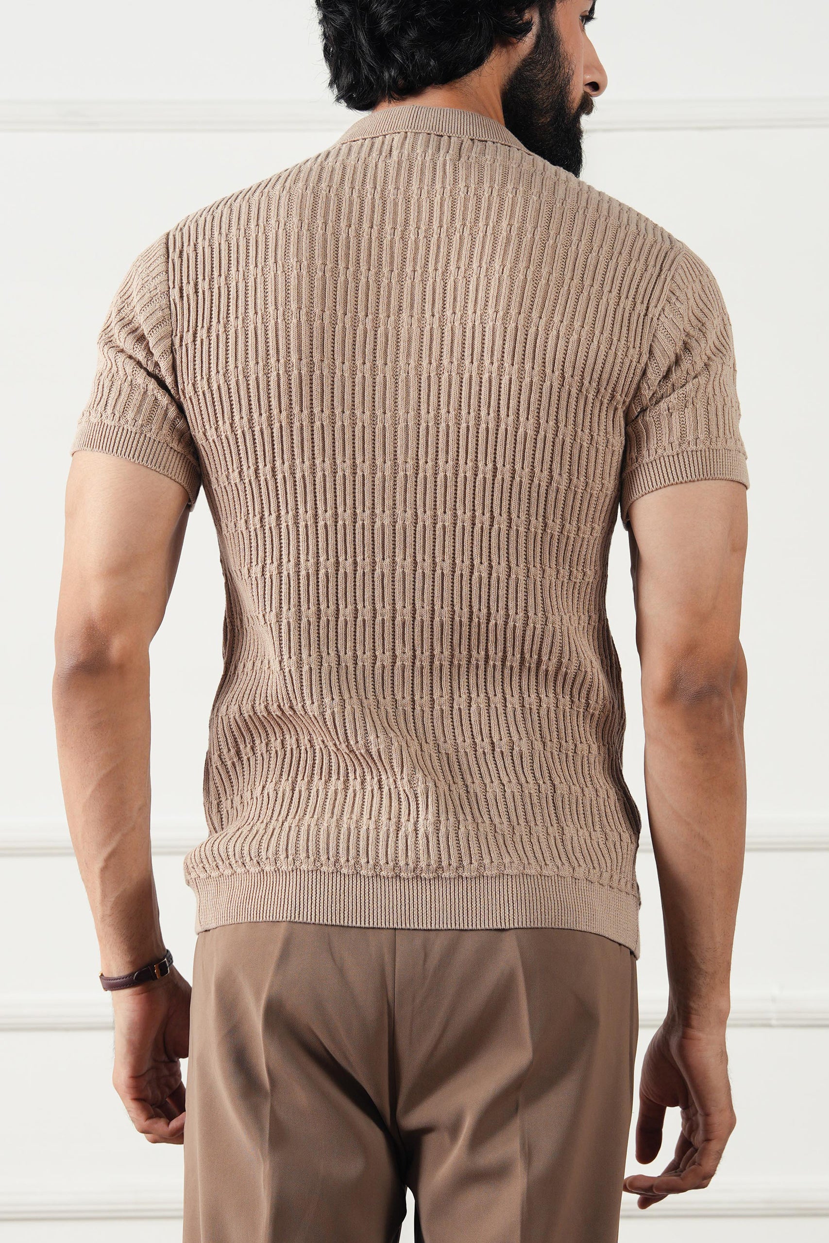 Cable Knit Shirt (MKB-02) - Image 3
