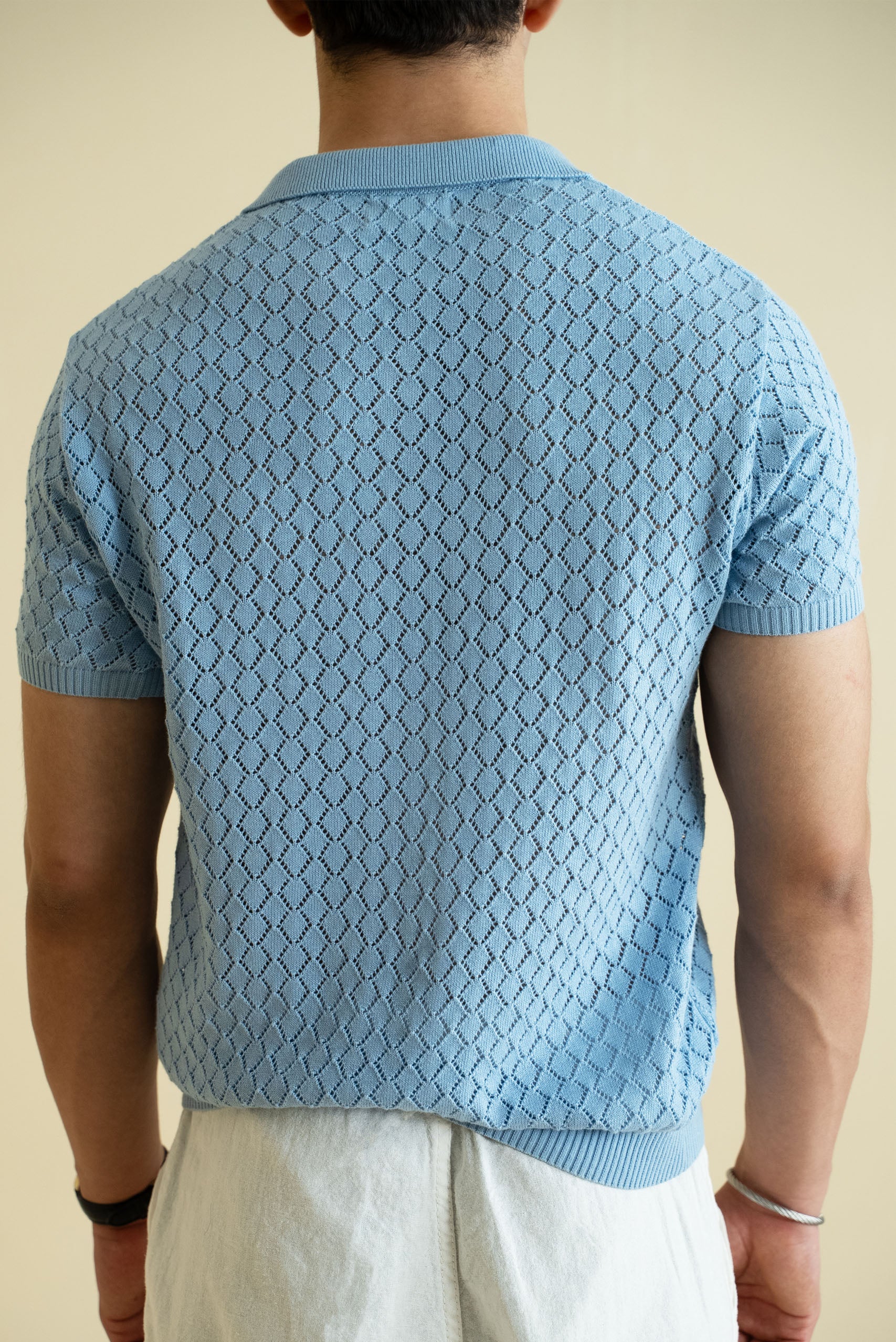 Crochet Knitted Polo Shirt (KPS-13) - Image 4