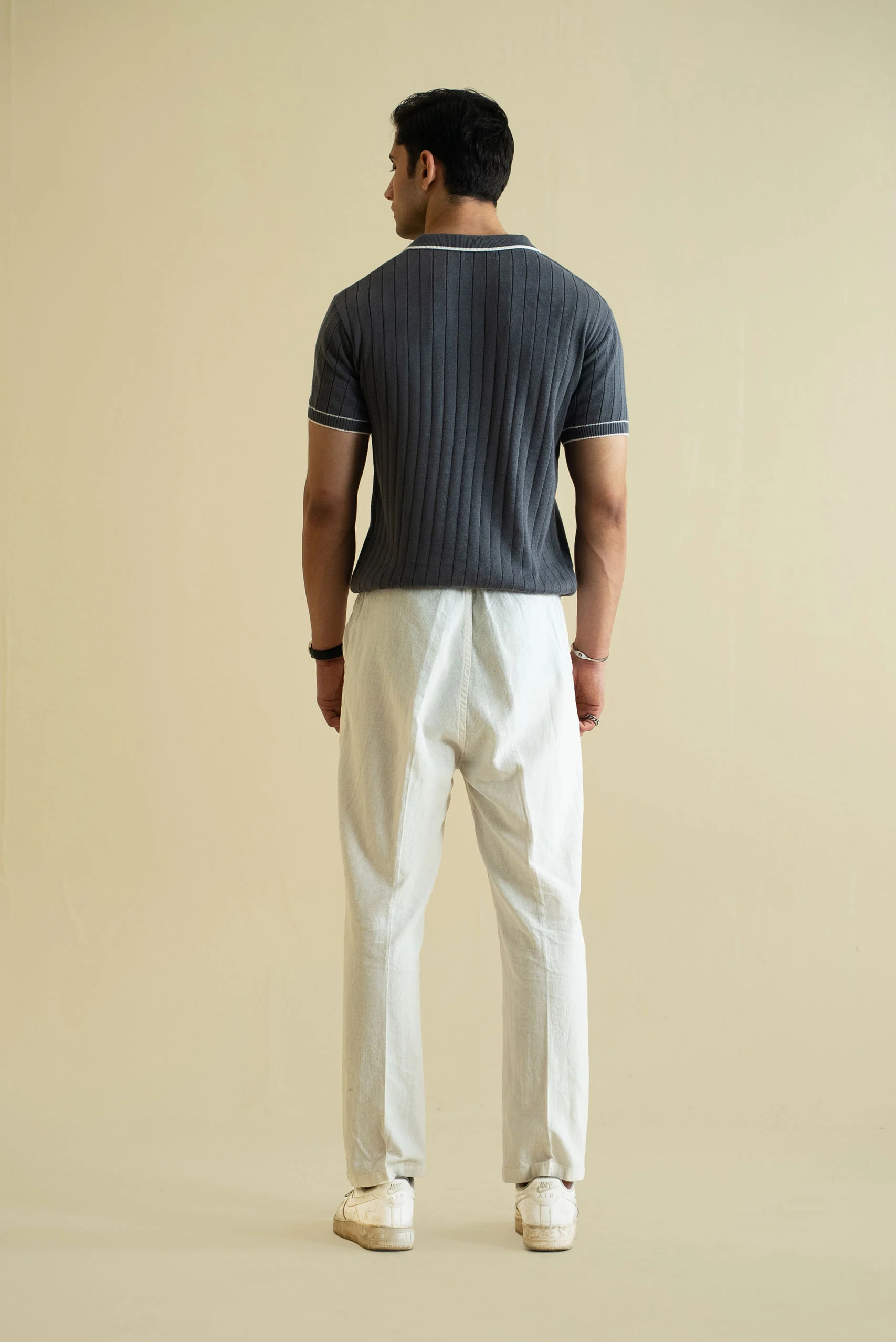 Drop Needle Knitted Polo Shirt (KPS-21) - Image 7