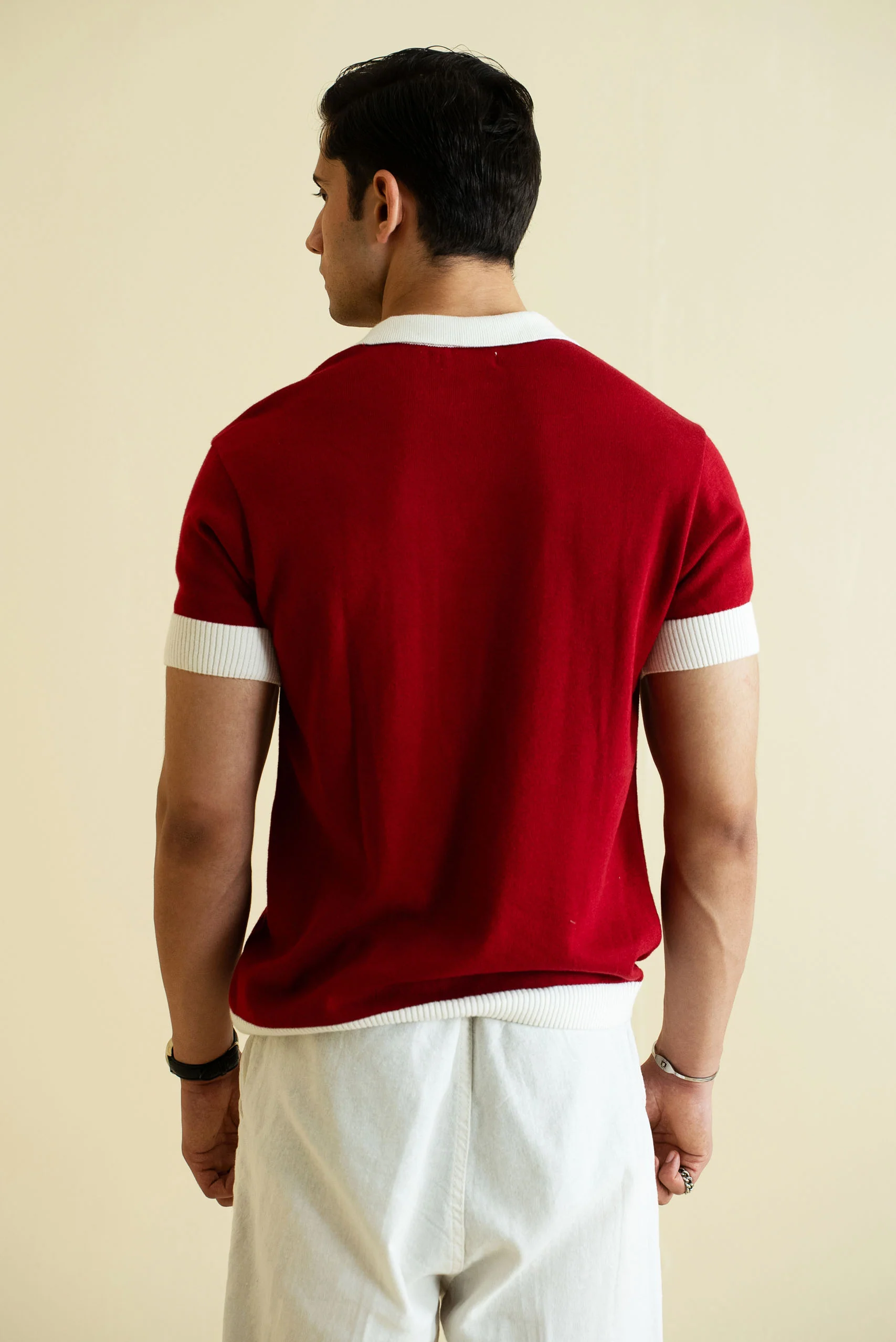 Fine Knit Polo Shirt (KPS-07) - Image 5