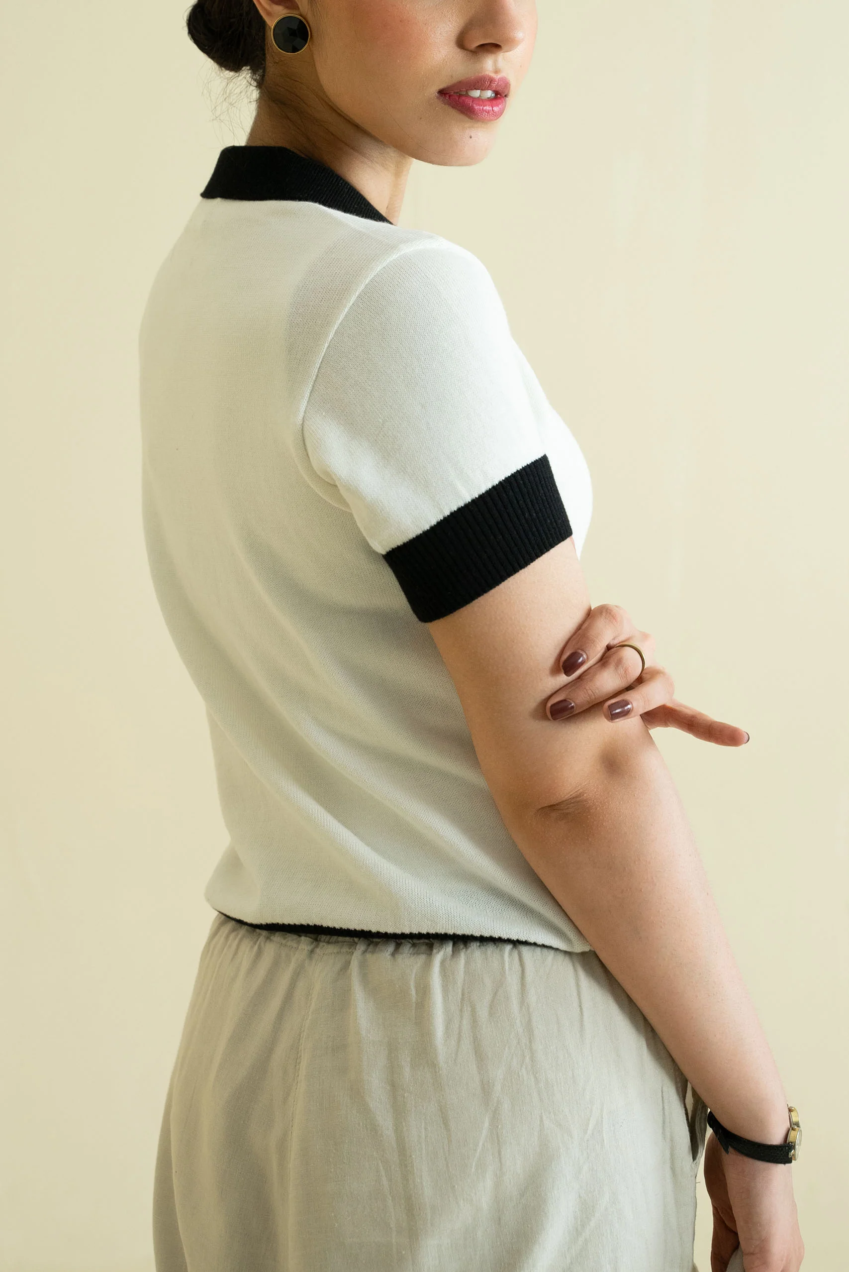 Fine Knit Polo Shirt (WKP-02) - Image 5