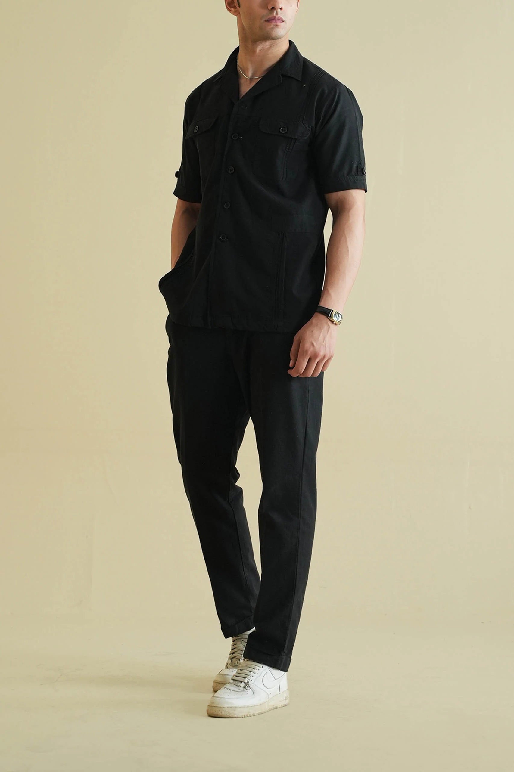 Linen Safari Suit - Image 4