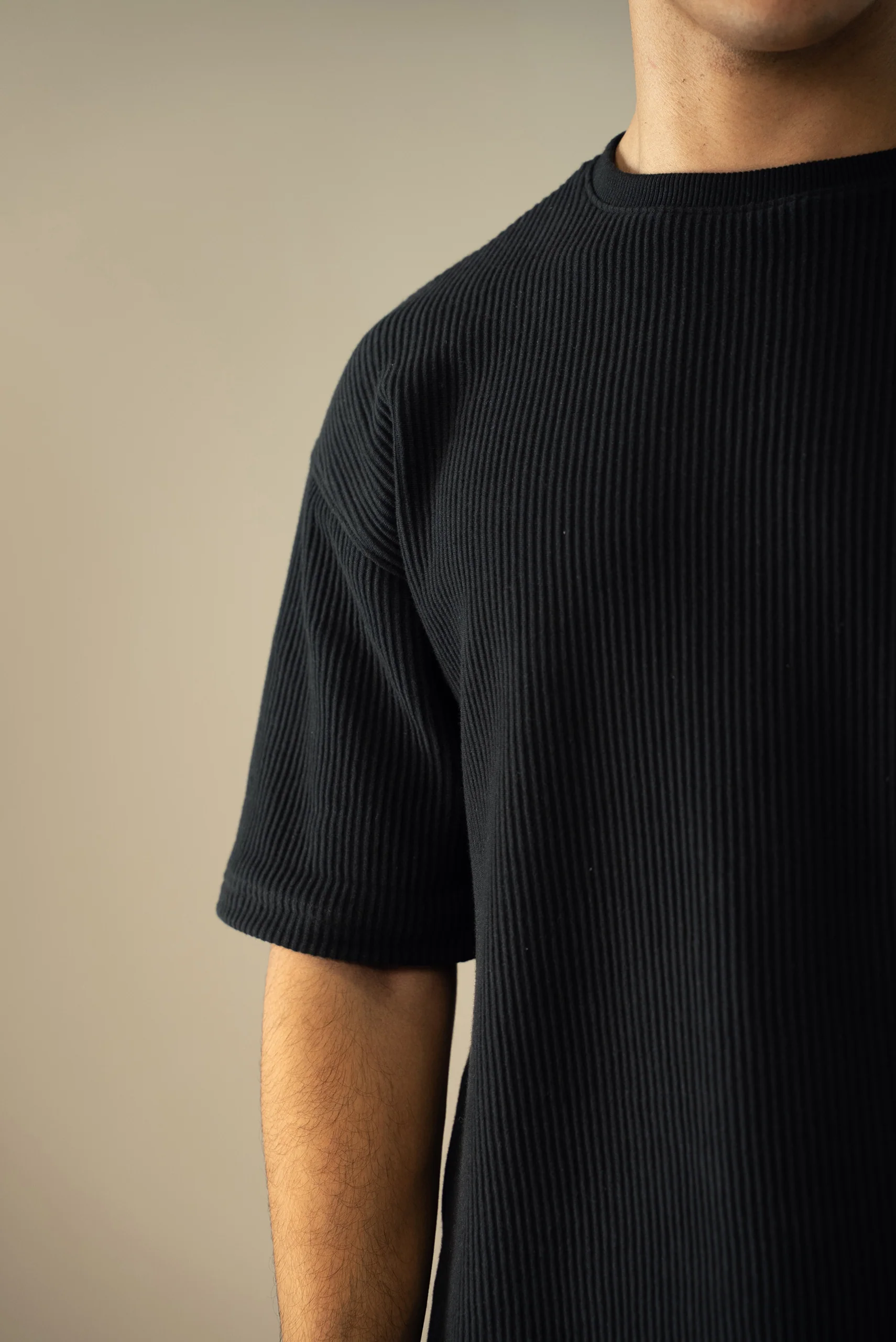 Ottoman Knit Textured T-Shirt (OST-01) - Image 3