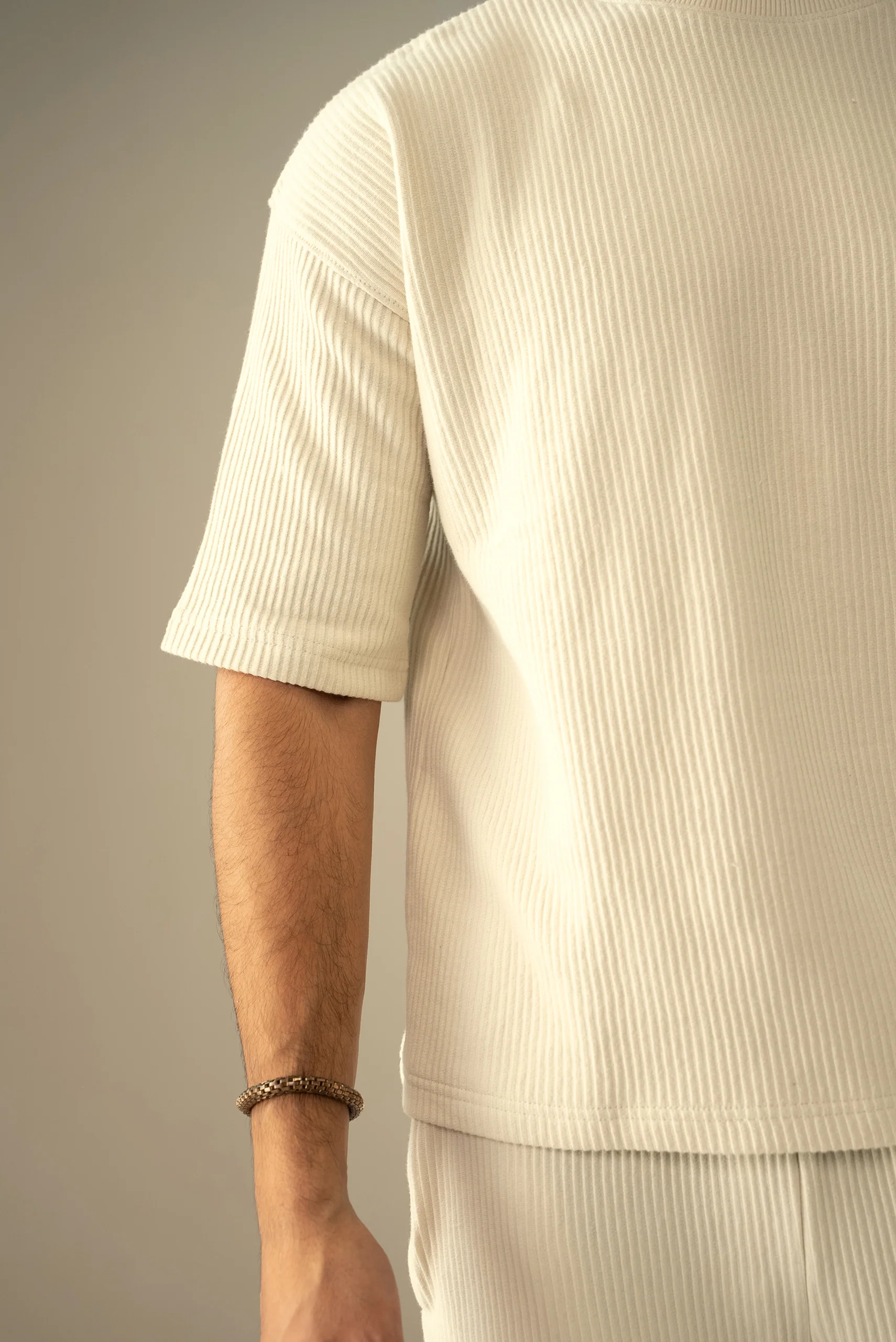 Ottoman Knit Textured T-Shirt (OST-02) - Image 9