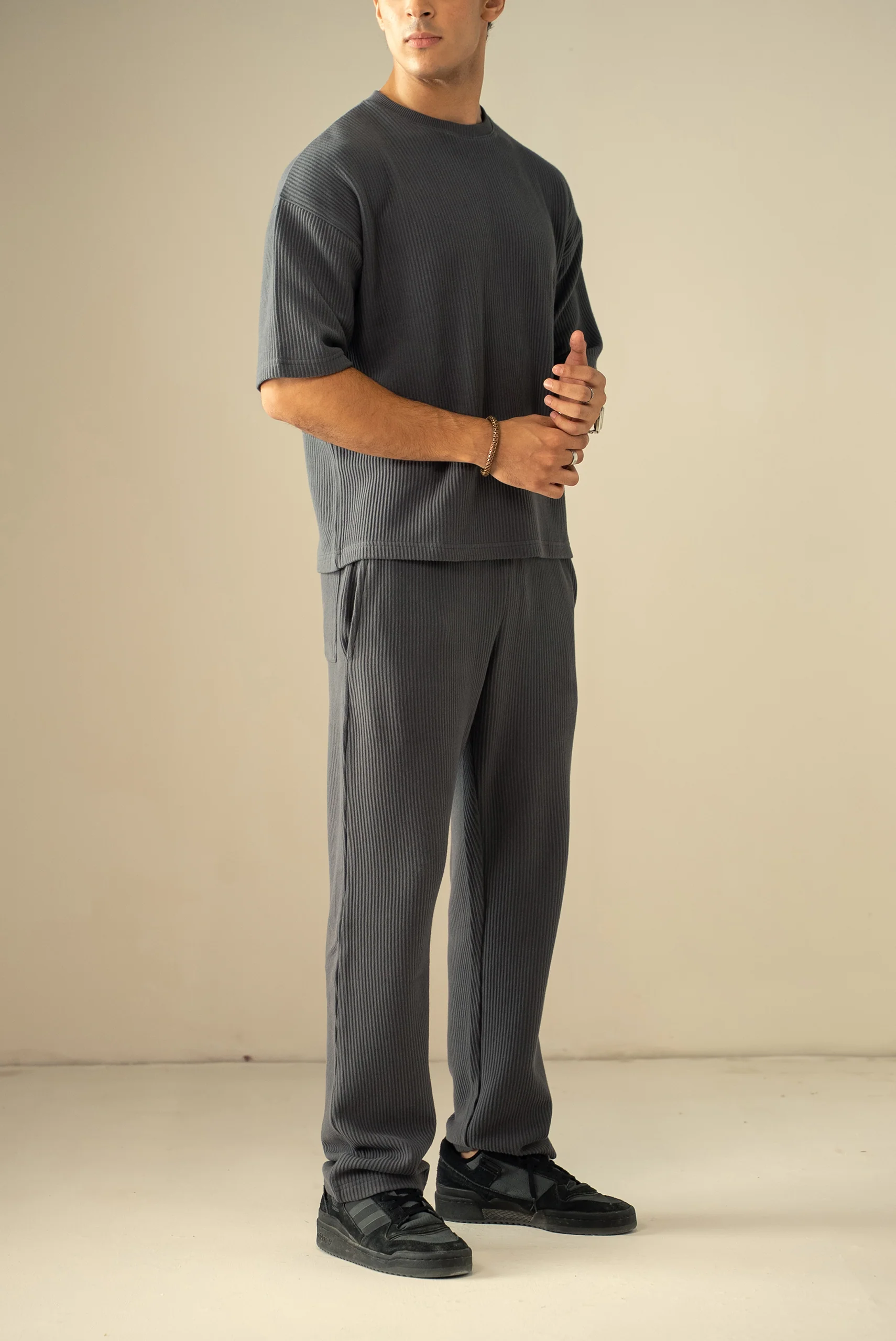 Ottoman Knit Textured T-Shirt (OST-03) - Image 10