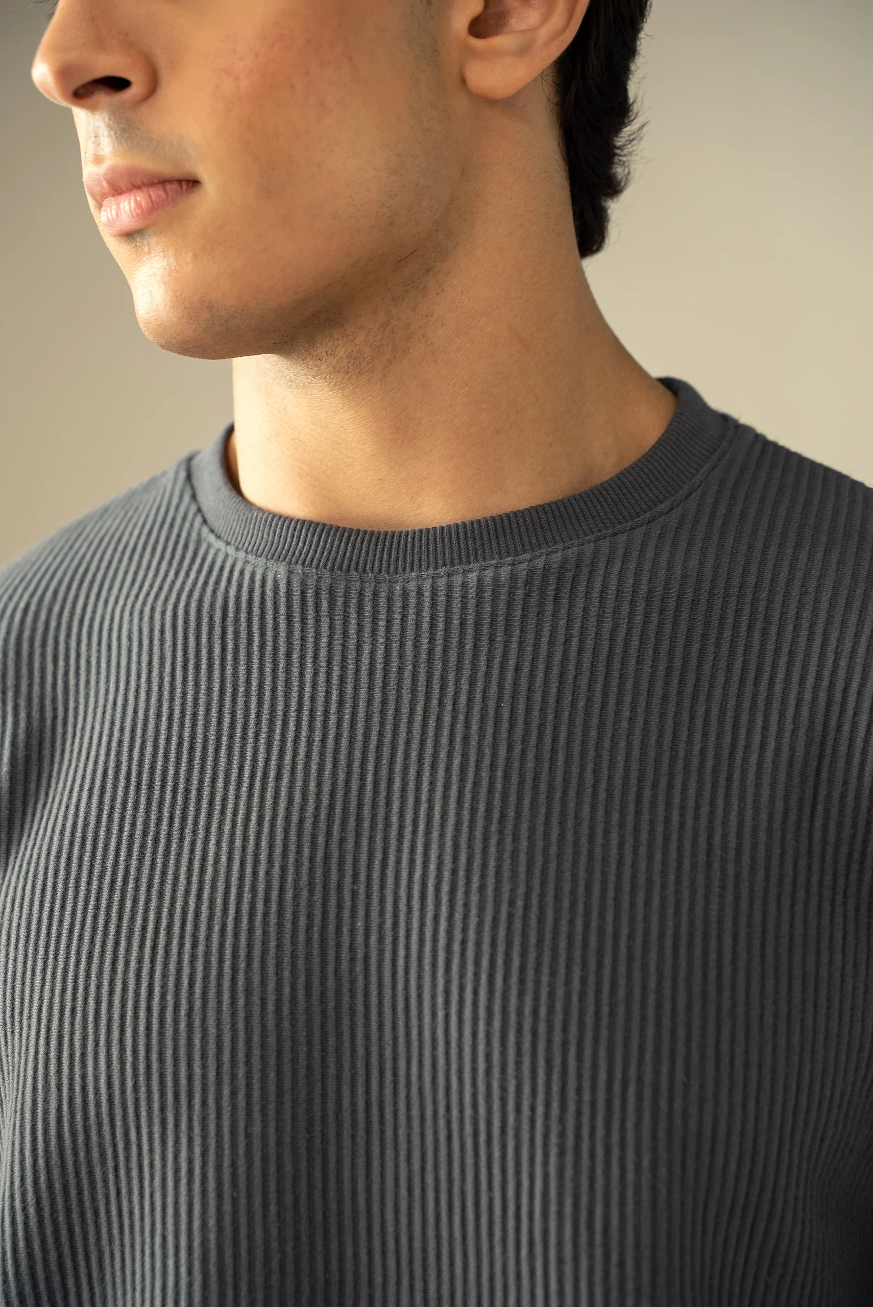 Ottoman Knit Textured T-Shirt (OST-03) - Image 3