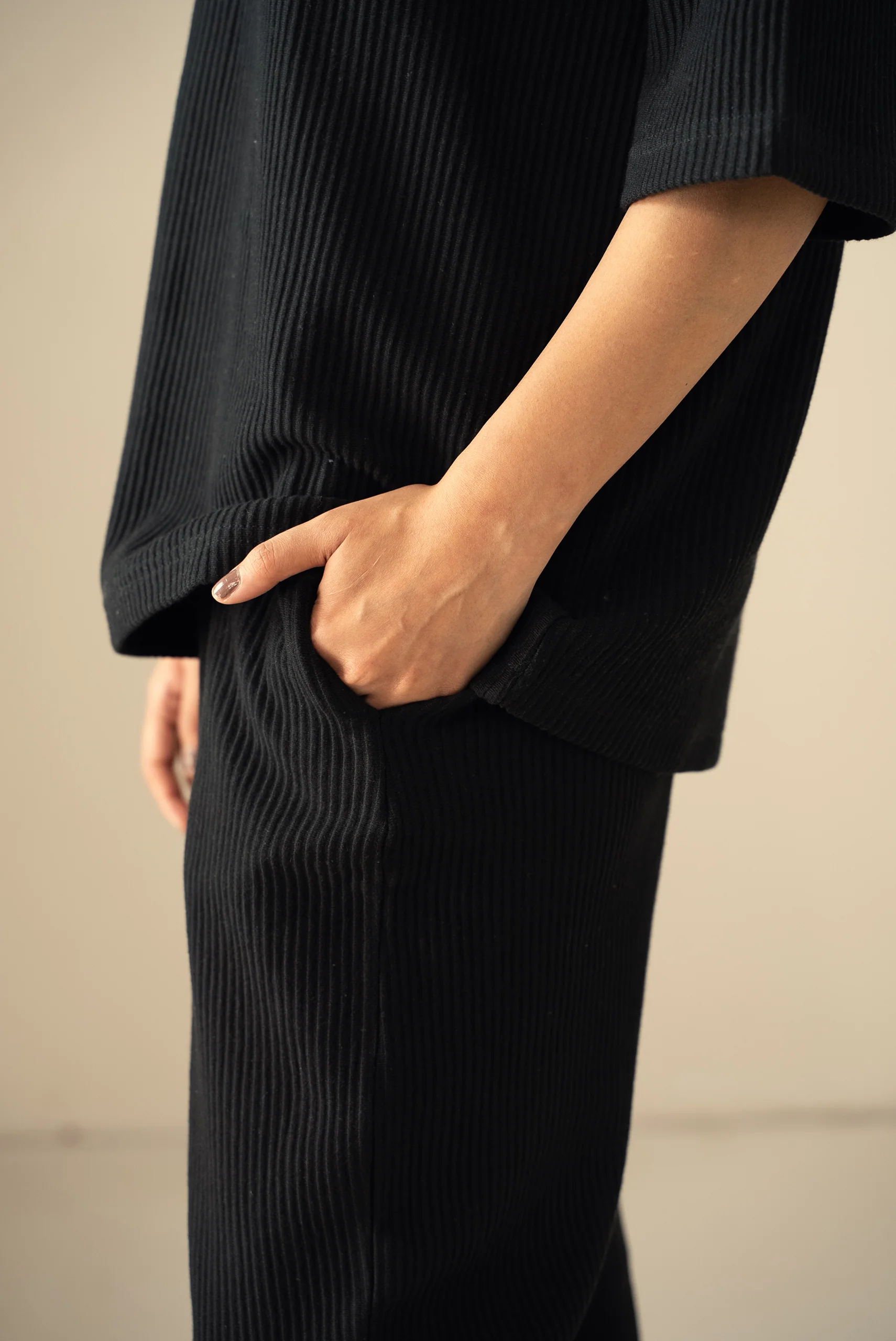 Ottoman Knit Textured T-Shirt (WTS-01) - Image 10