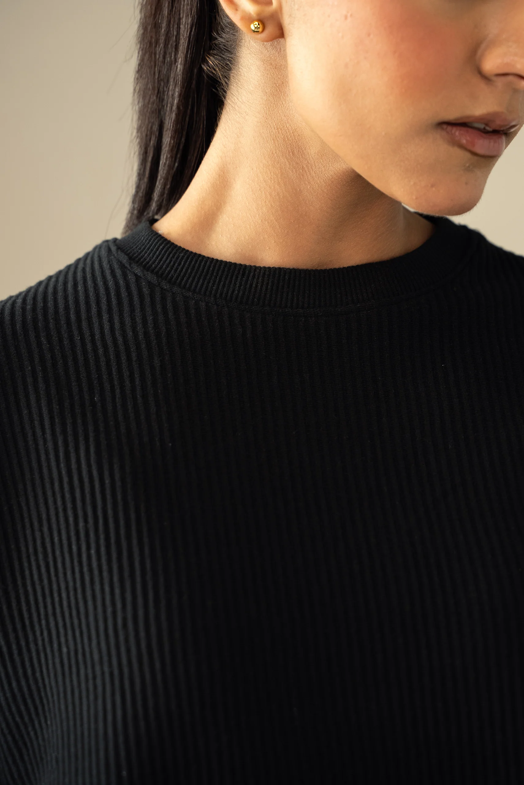 Ottoman Knit Textured T-Shirt (WTS-01) - Image 4