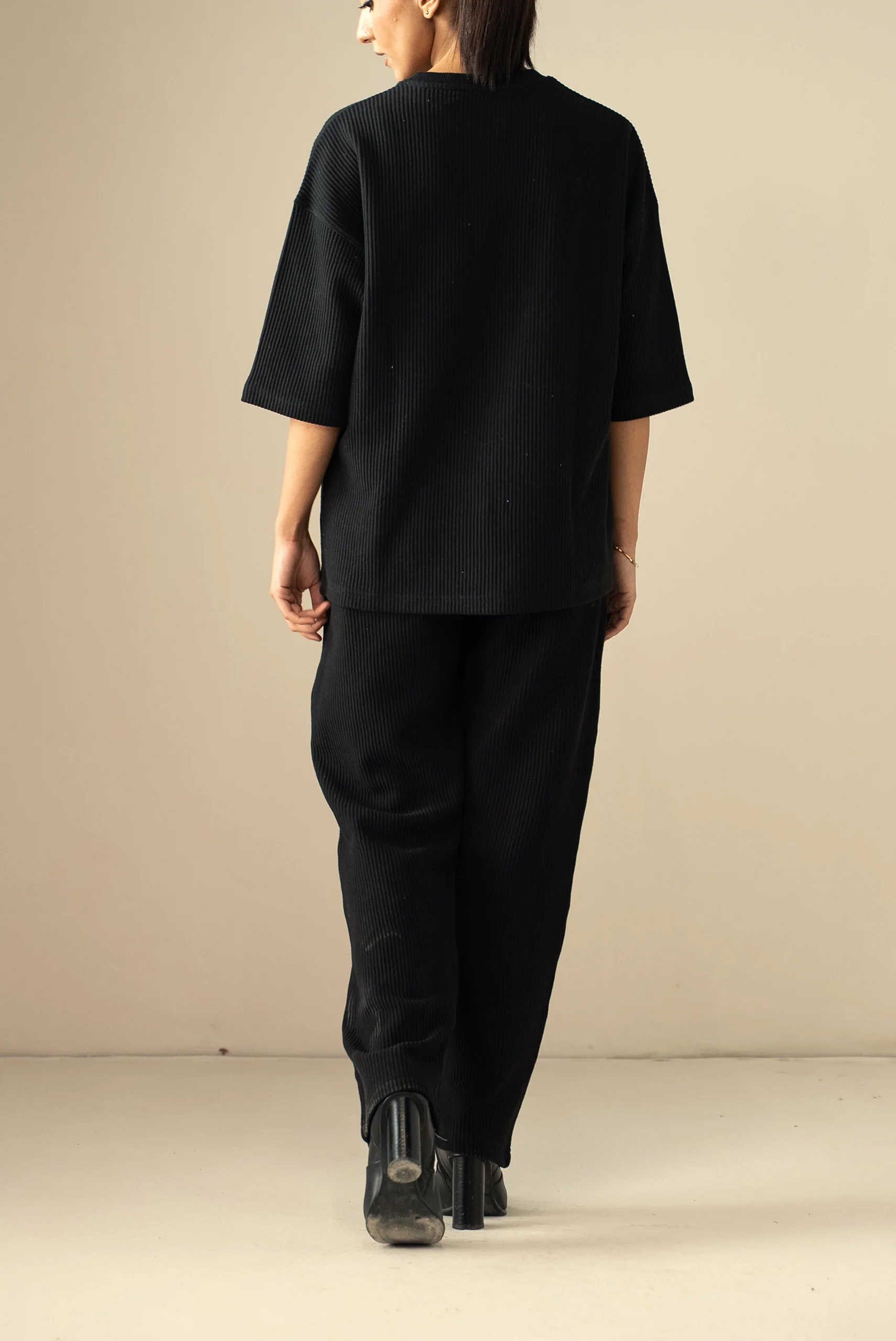 Ottoman Knit Textured T-Shirt (WTS-01) - Image 6