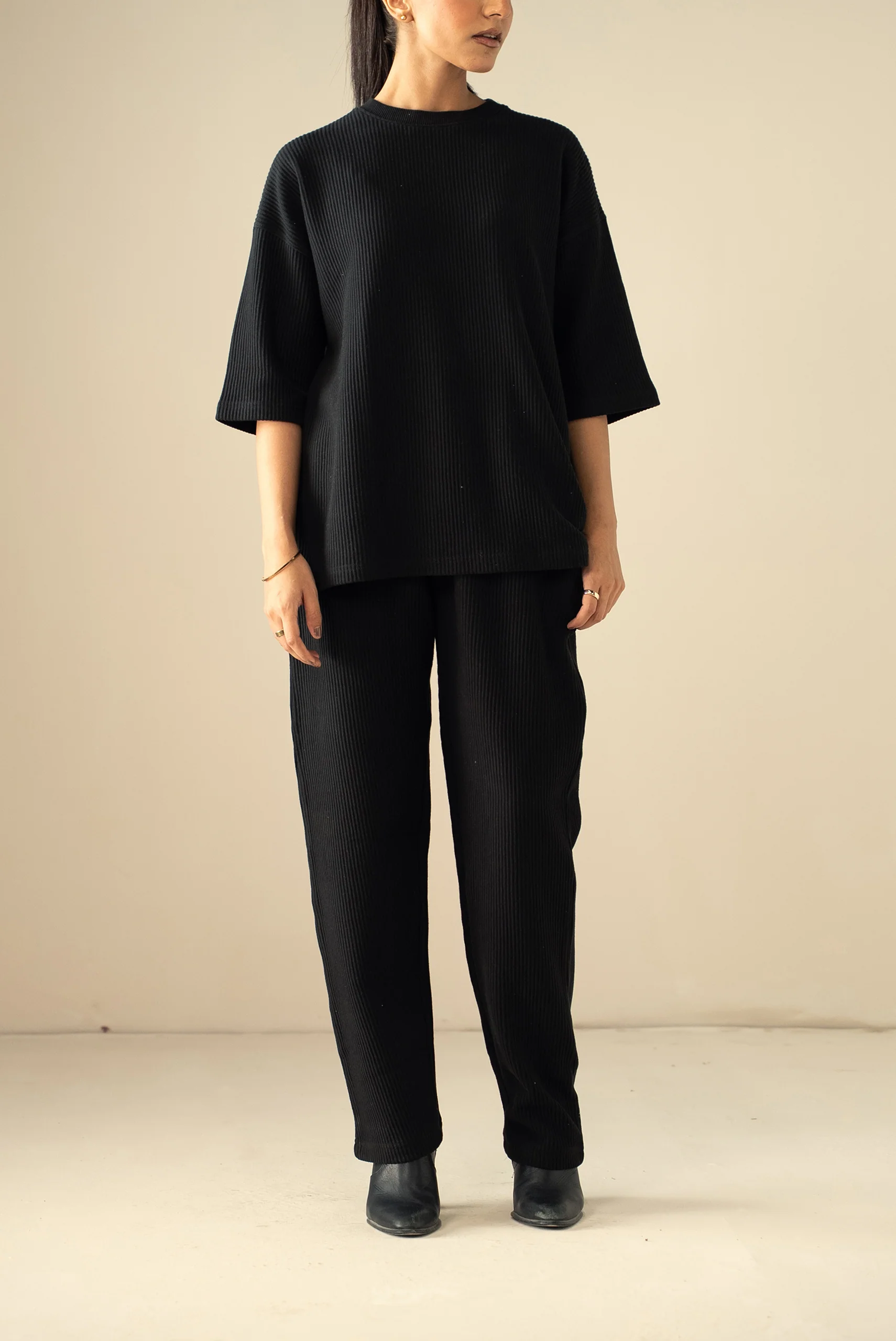 Ottoman Knit Textured T-Shirt (WTS-01) - Image 7