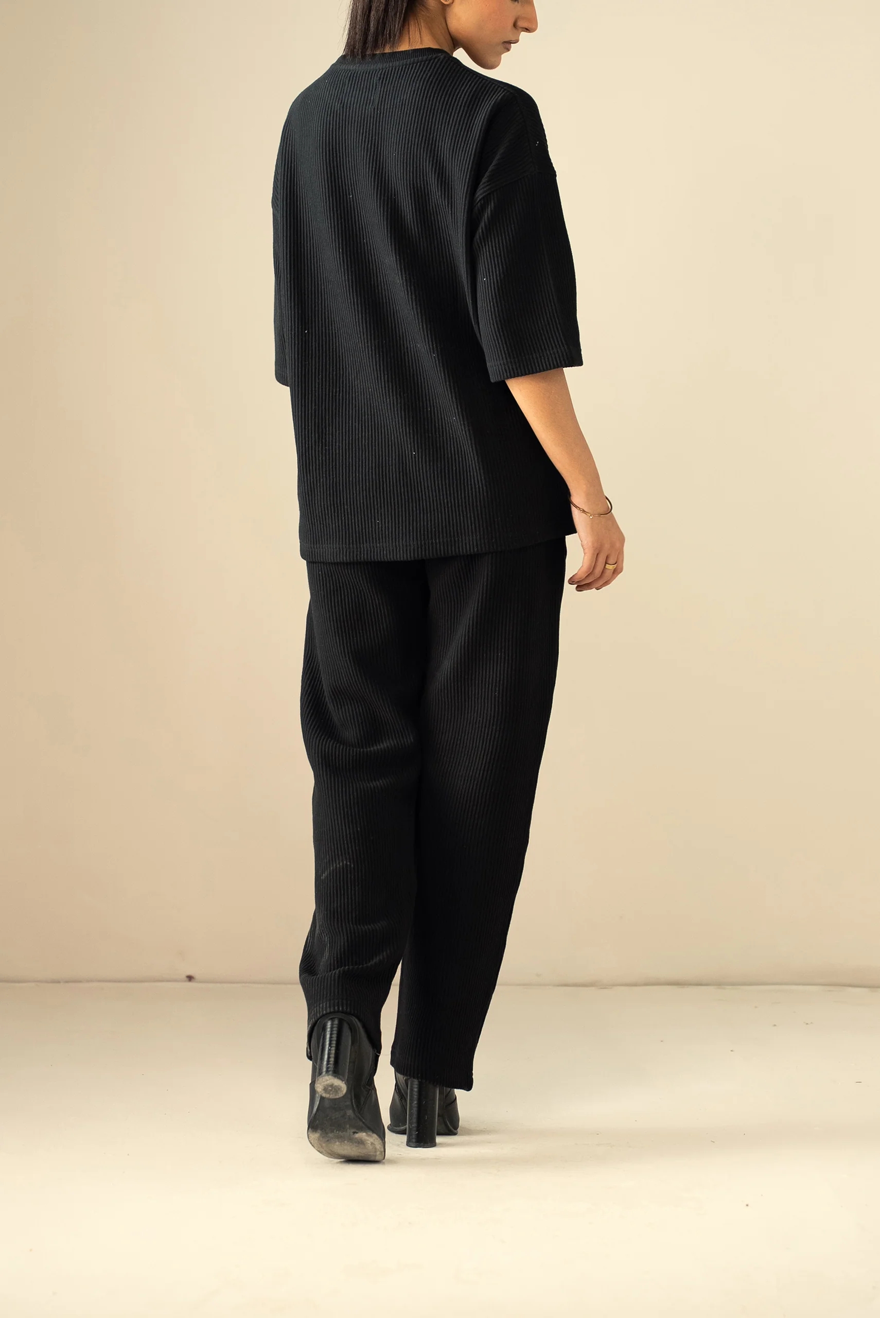 Ottoman Knit Textured T-Shirt (WTS-01) - Image 9