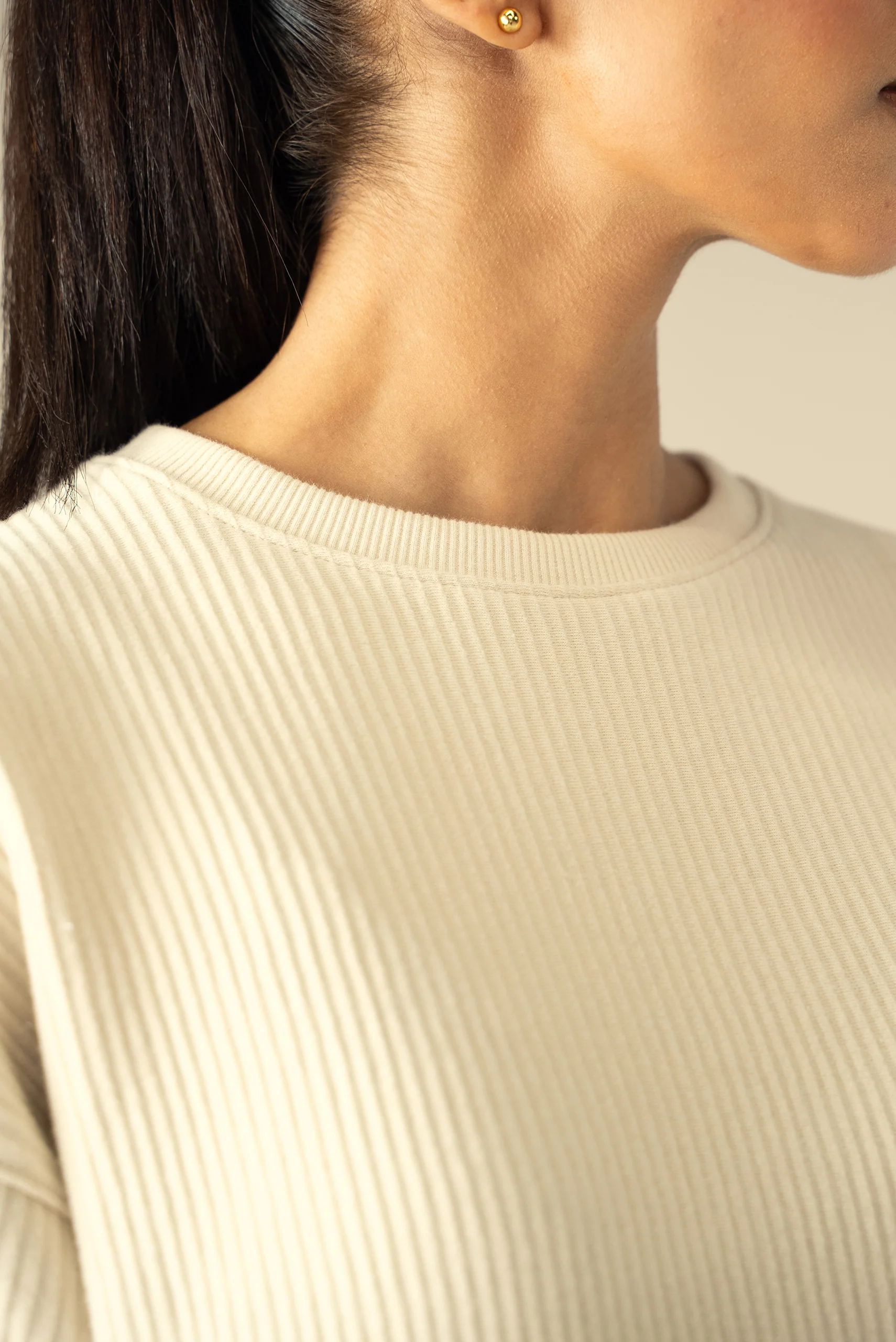 Ottoman Knit Textured T-Shirt (WTS-02) - Image 3