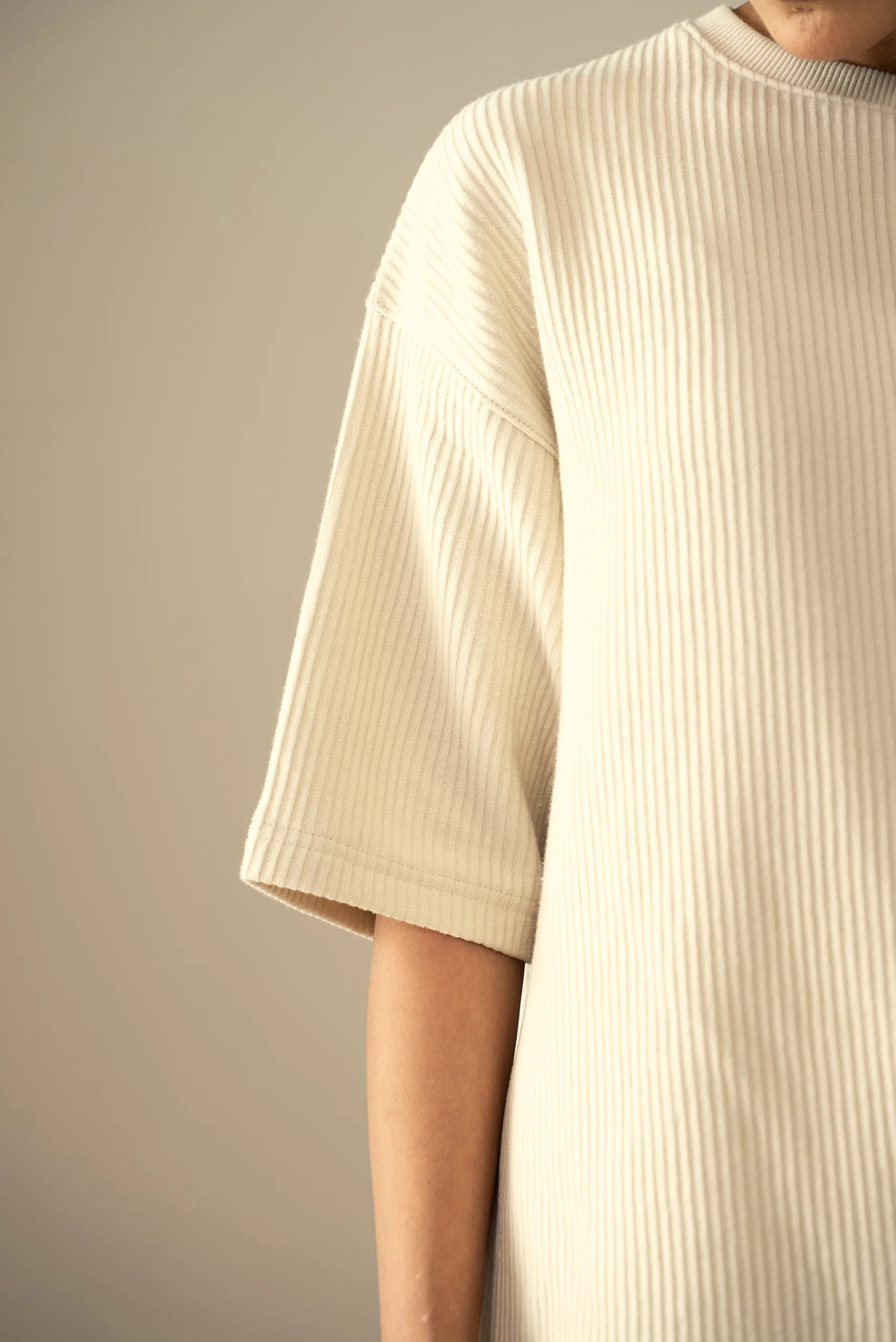 Ottoman Knit Textured T-Shirt (WTS-02) - Image 4