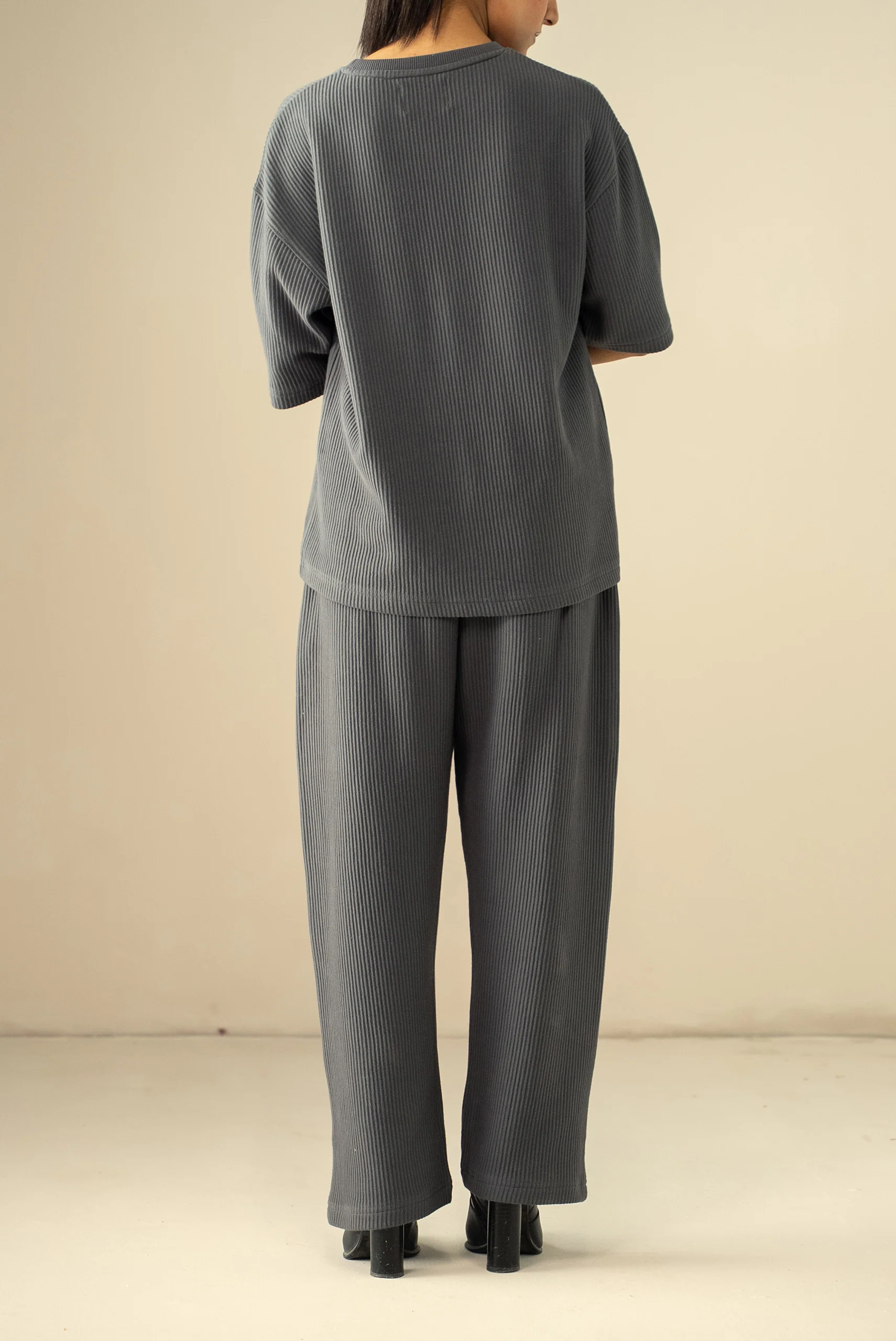 Ottoman Knit Textured T-Shirt (WTS-03) - Image 9