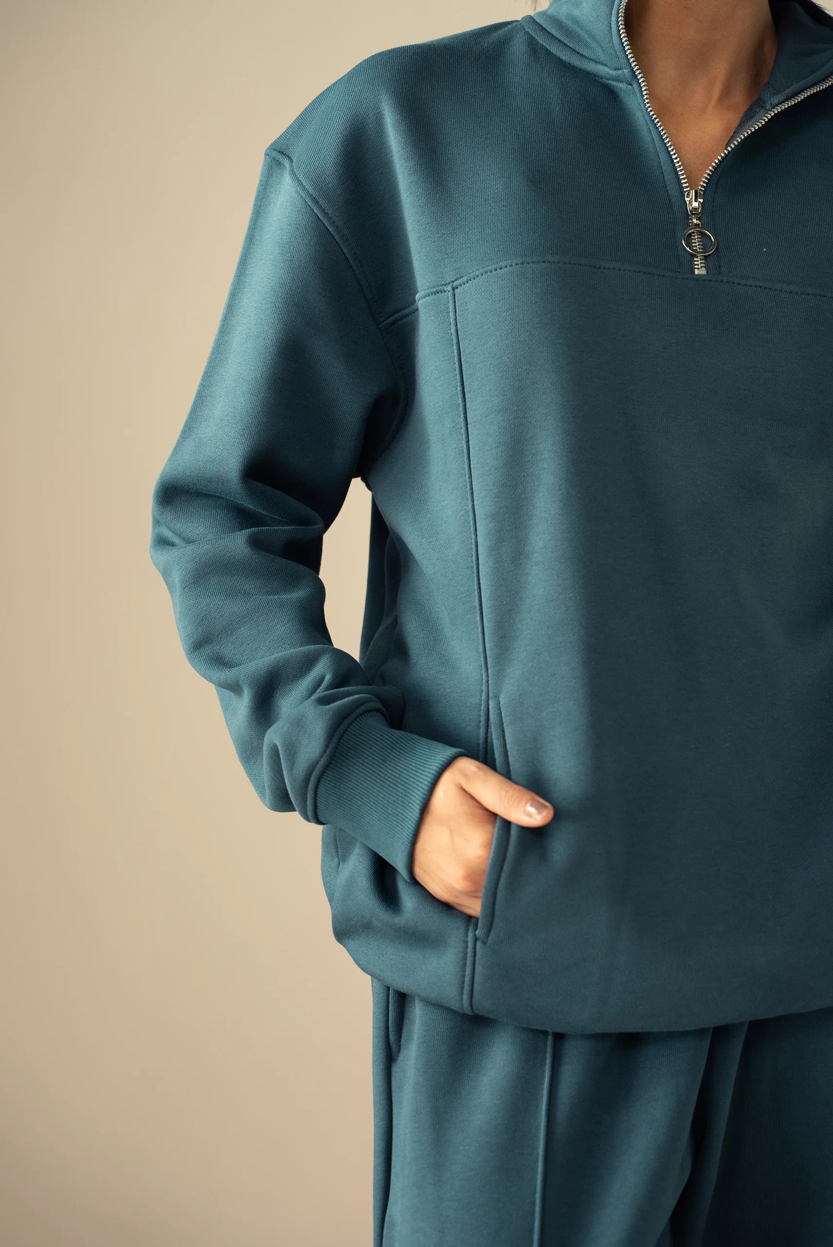 Quarter Zip Sweatshirt (MNZ-01) - Image 12