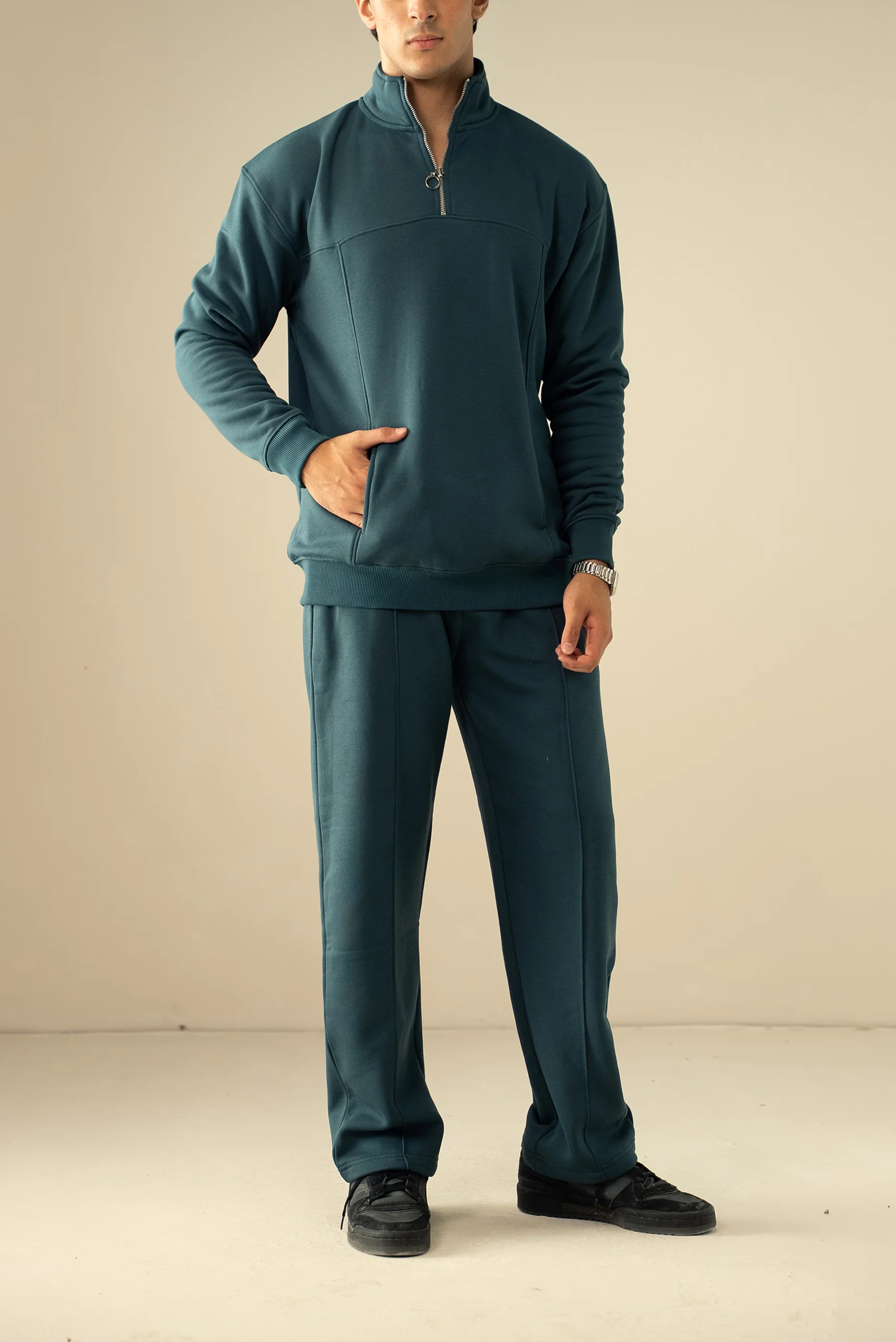 Quarter Zip Sweatshirt (MNZ-01) - Image 16