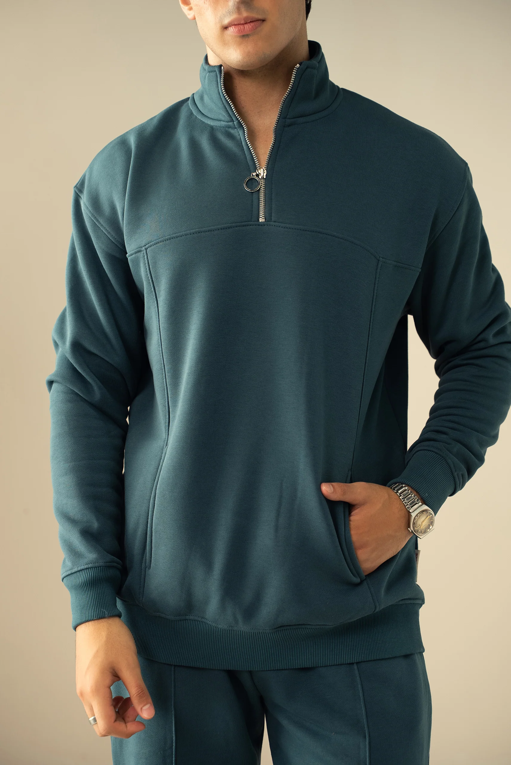 Quarter Zip Sweatshirt (MNZ-01) - Image 4