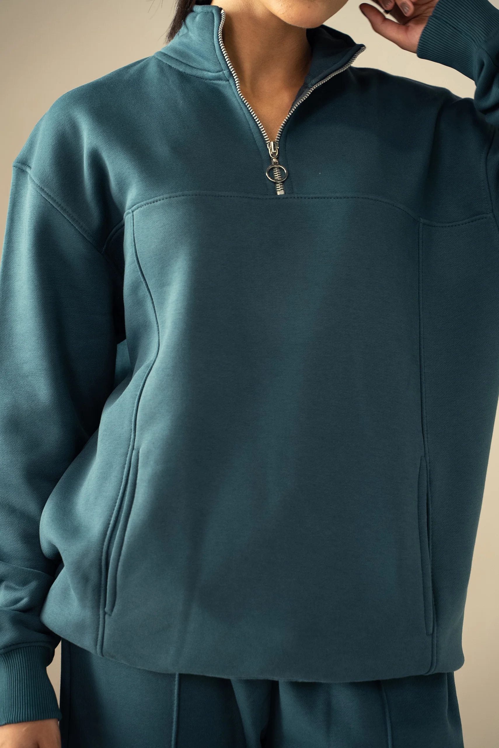 Quarter Zip Sweatshirt (MNZ-01) - Image 6