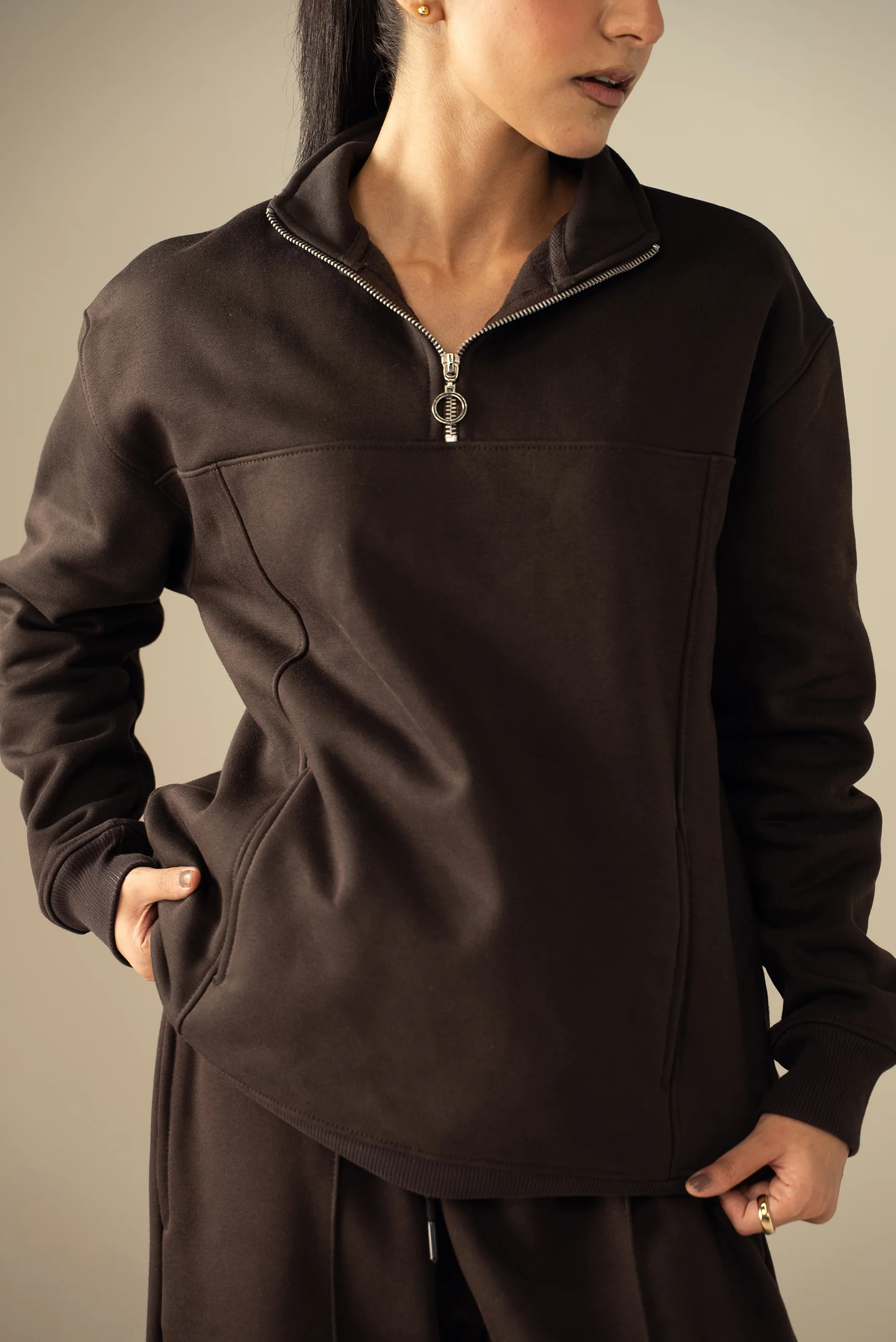 Quarter Zip Sweatshirt (MNZ-02) - Image 4