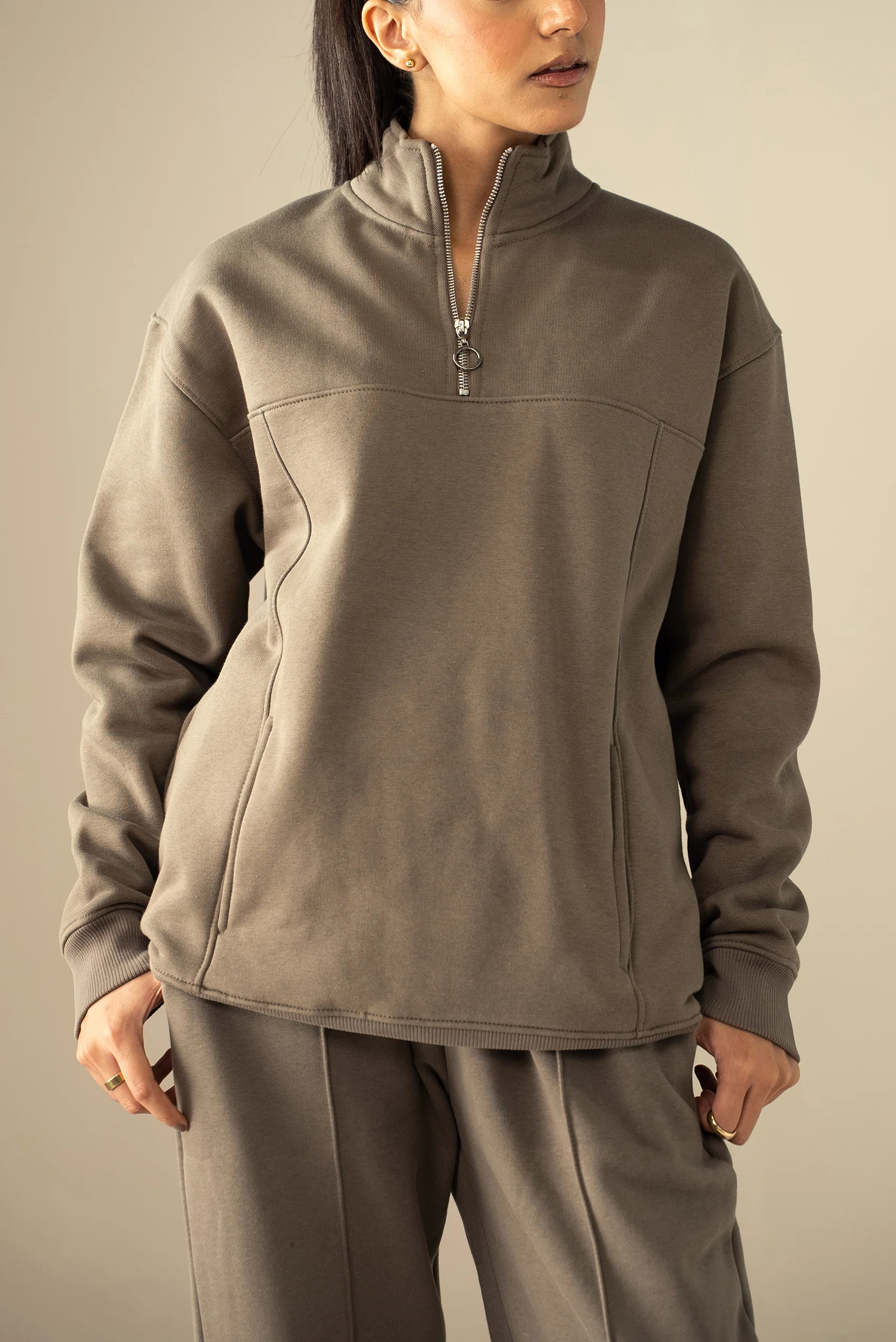 Quarter Zip Sweatshirt (MNZ-03) - Image 4