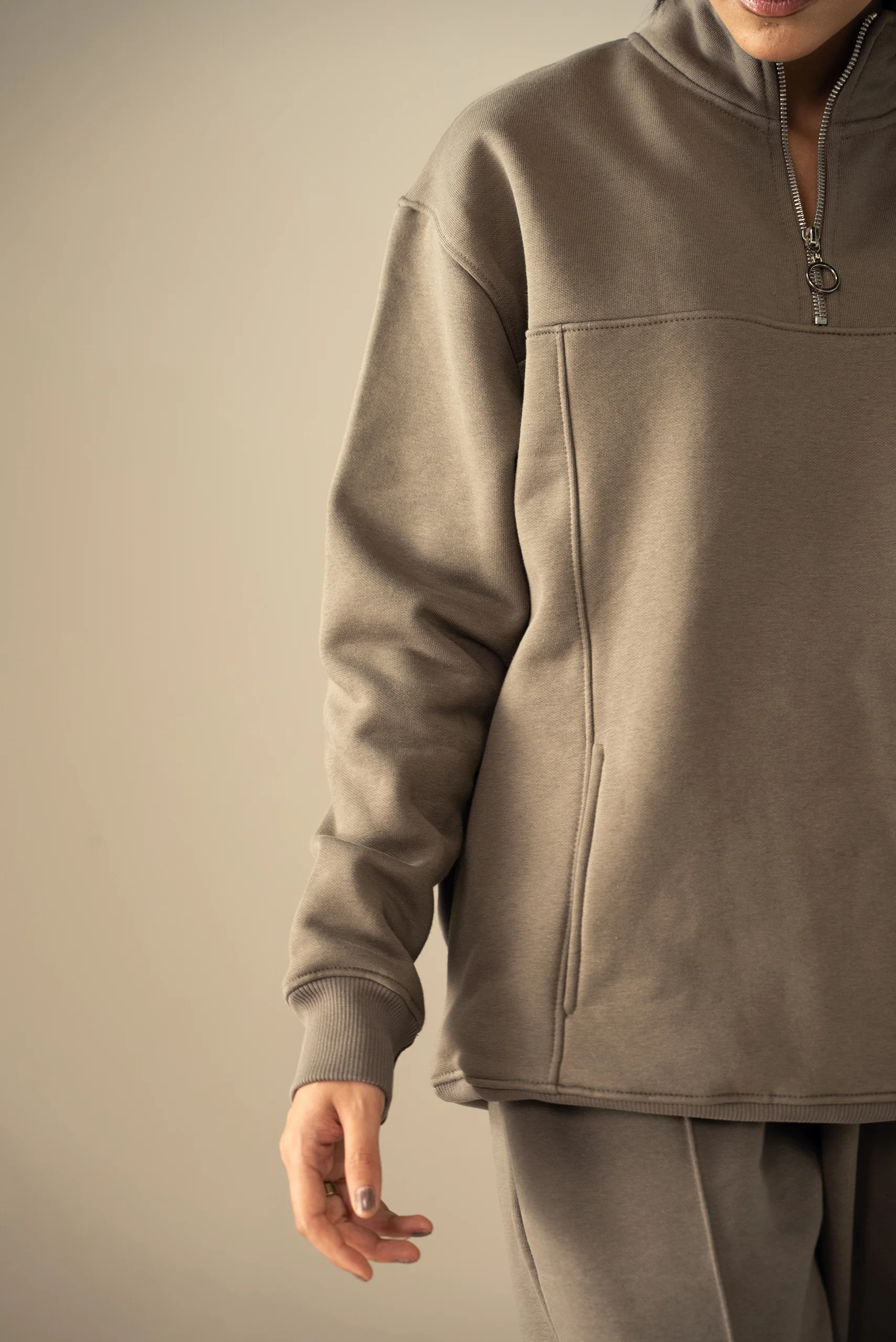 Quarter Zip Sweatshirt (MNZ-03) - Image 5