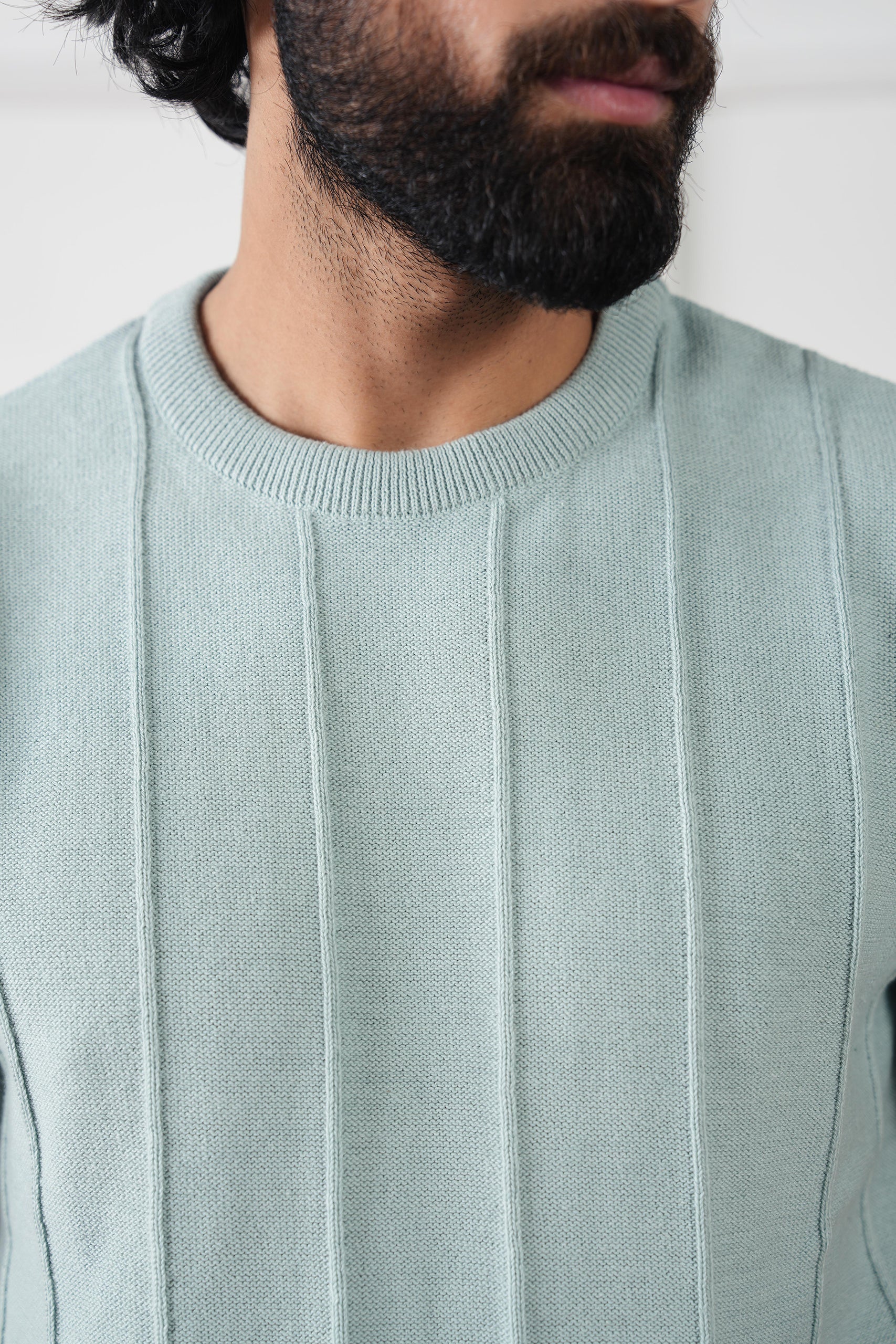 Striped Knit T-Shirt (MKT-01) - Image 4