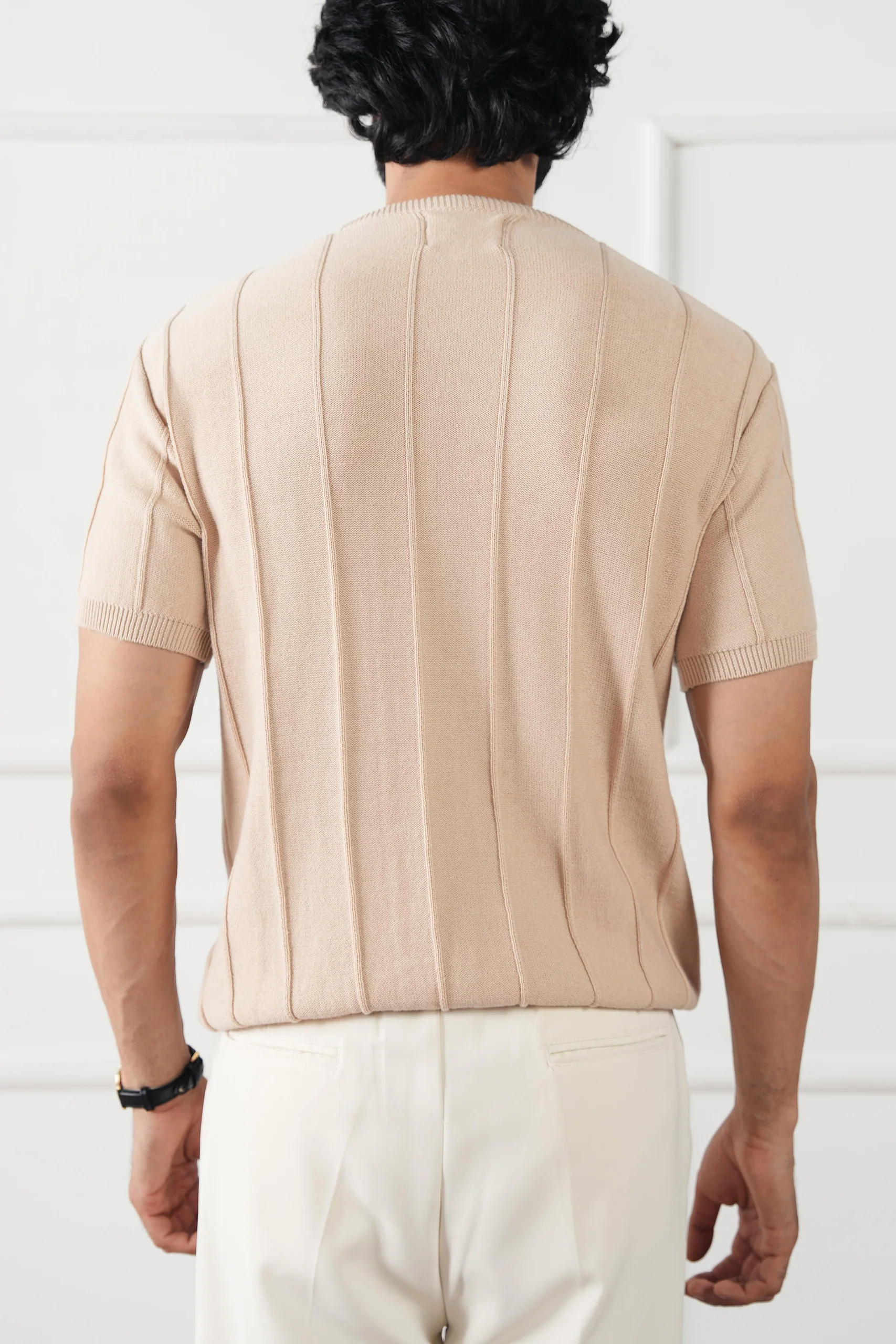 Striped Knit T-Shirt (MKT-02) - Image 4