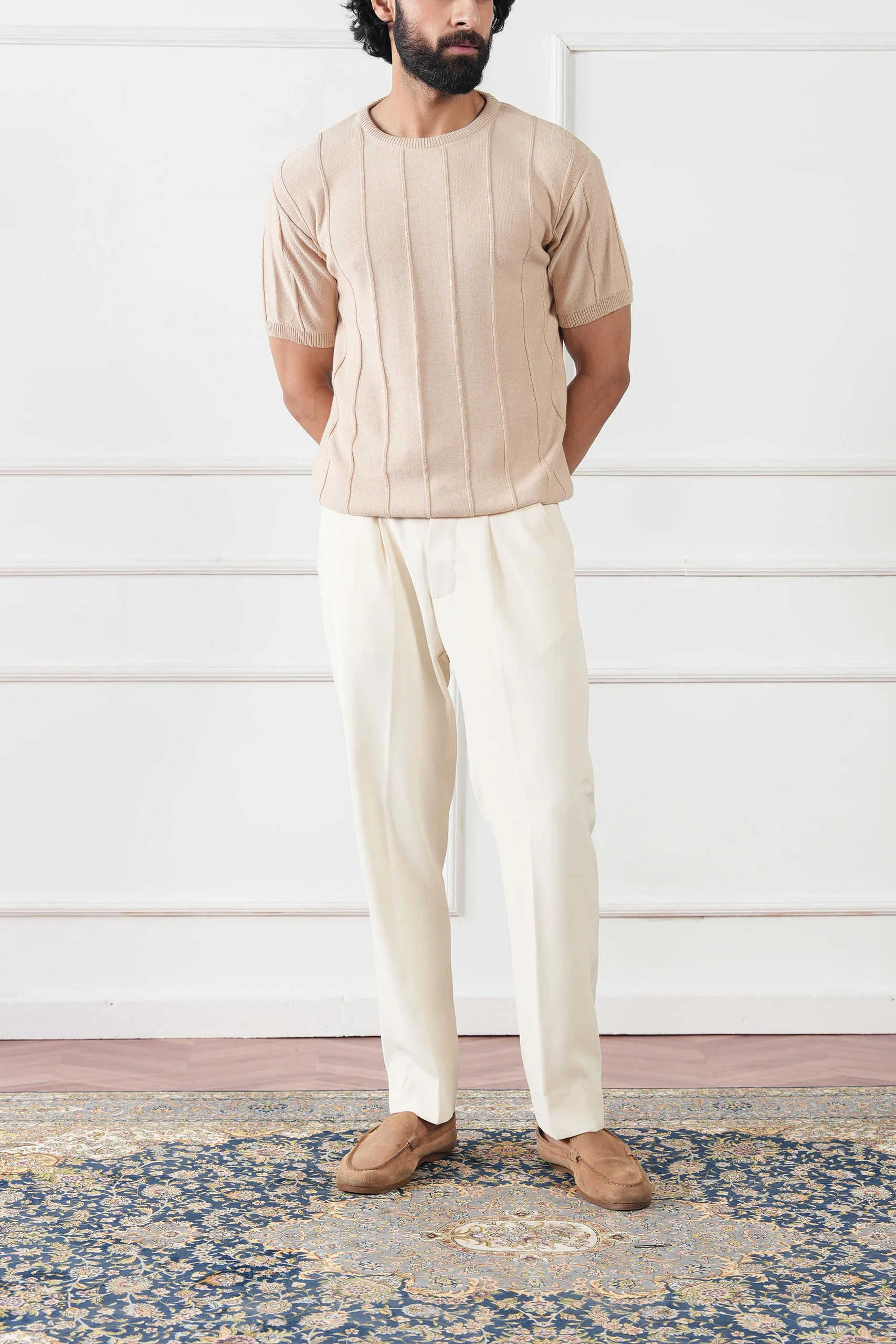 Striped Knit T-Shirt (MKT-02) - Image 5