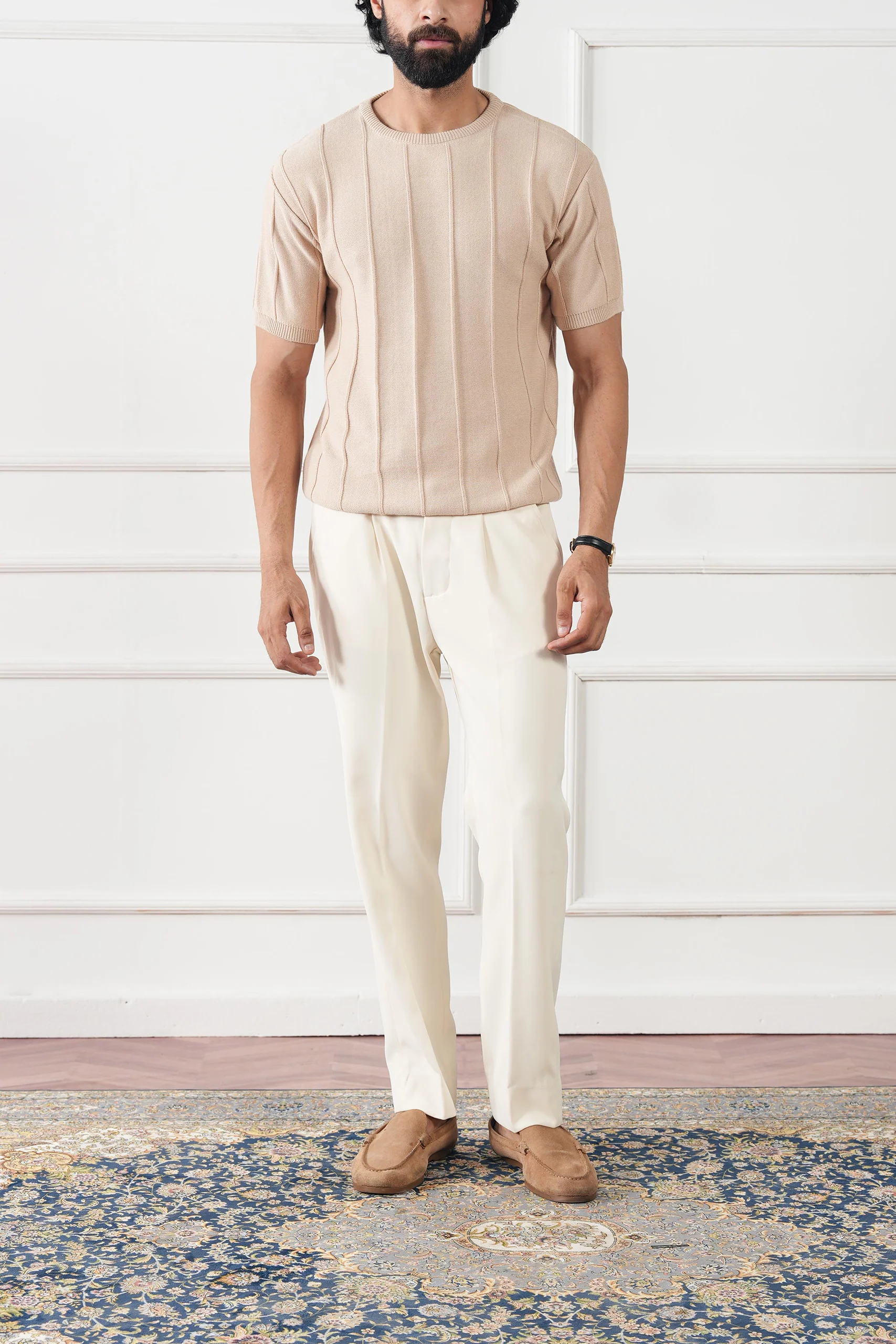 Striped Knit T-Shirt (MKT-02) - Image 8