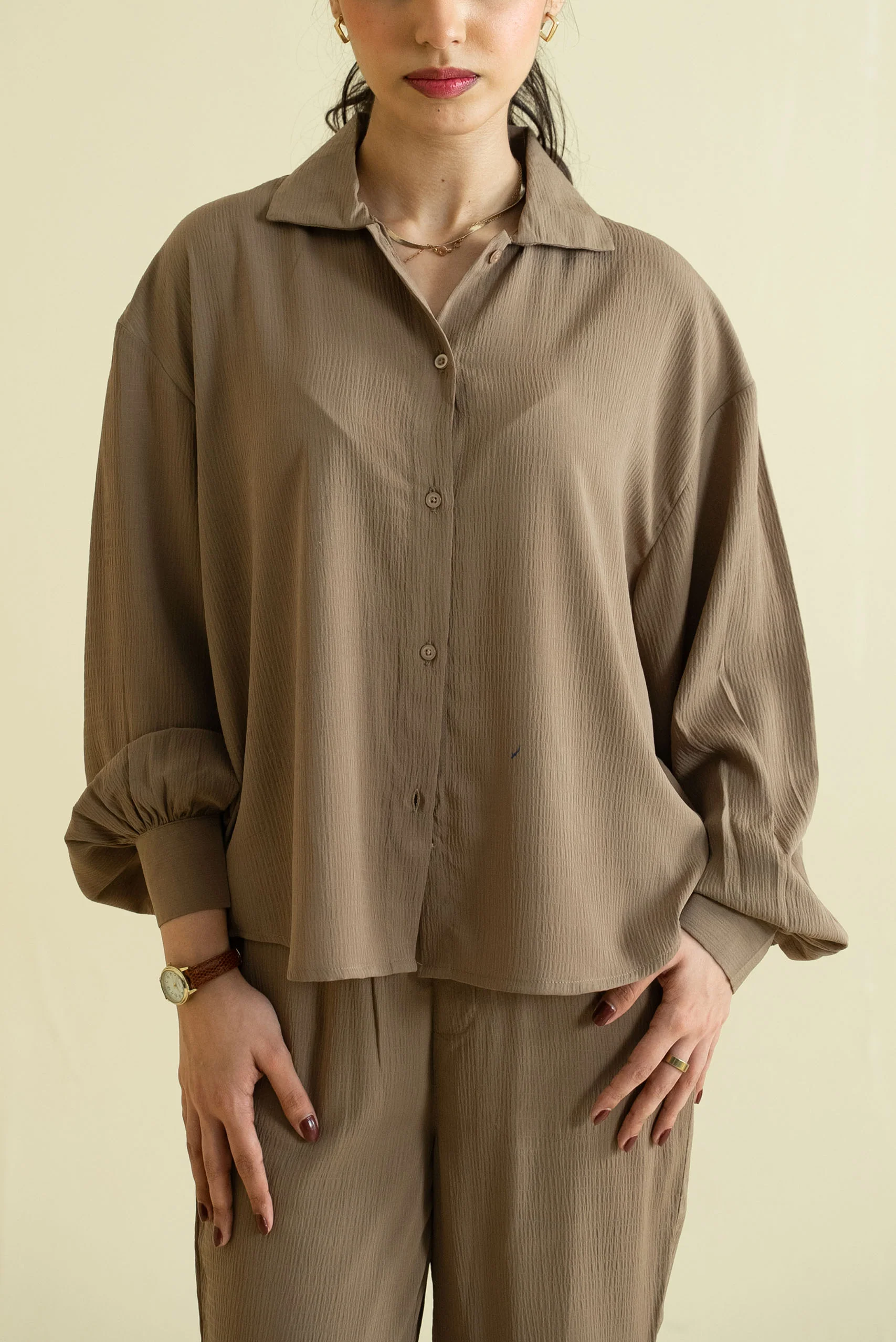 Textured Button Down Shirt (WCS-08) - Image 3