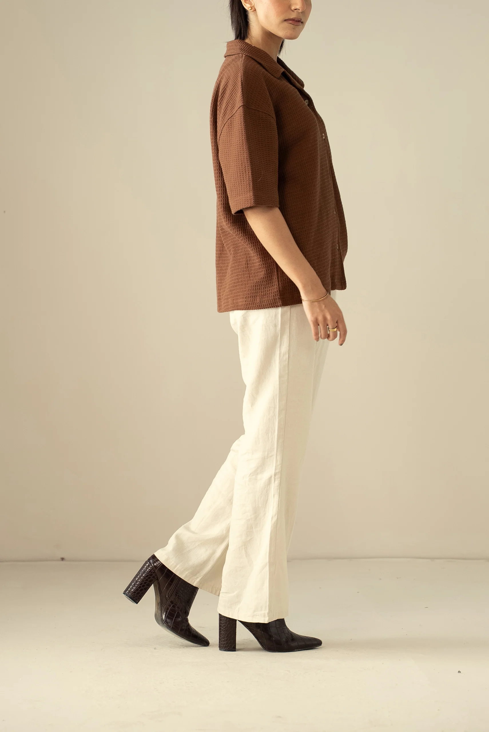 Waffle Knit Cuban Shirt (WBD-01) - Image 7