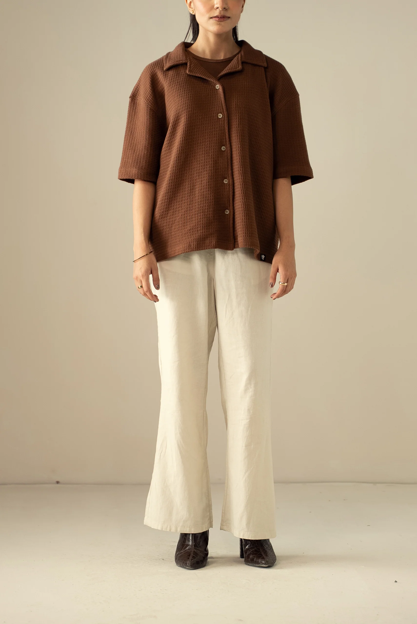 Waffle Knit Cuban Shirt (WBD-01) - Image 8