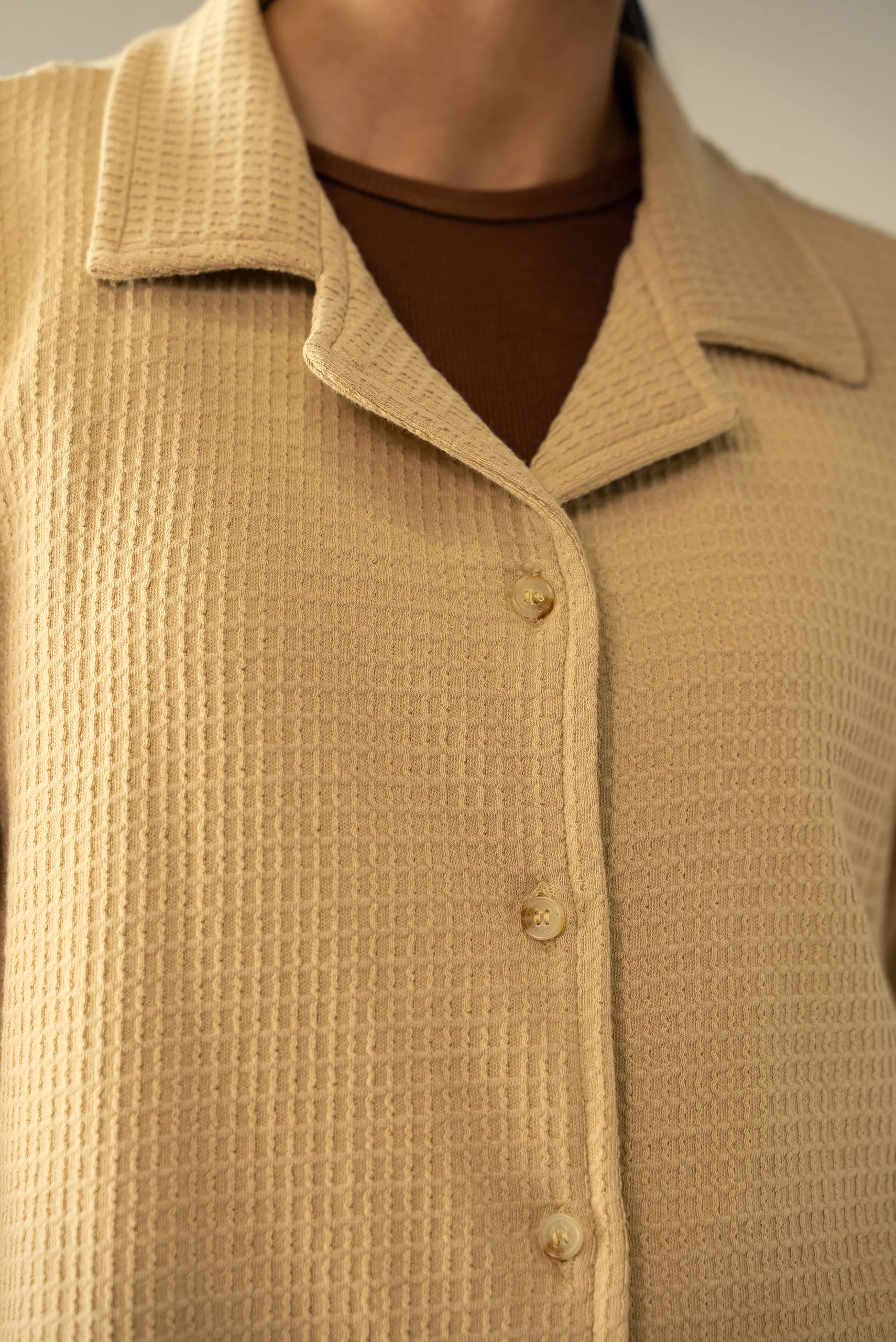 Waffle Knit Cuban Shirt (WBD-02) - Image 5