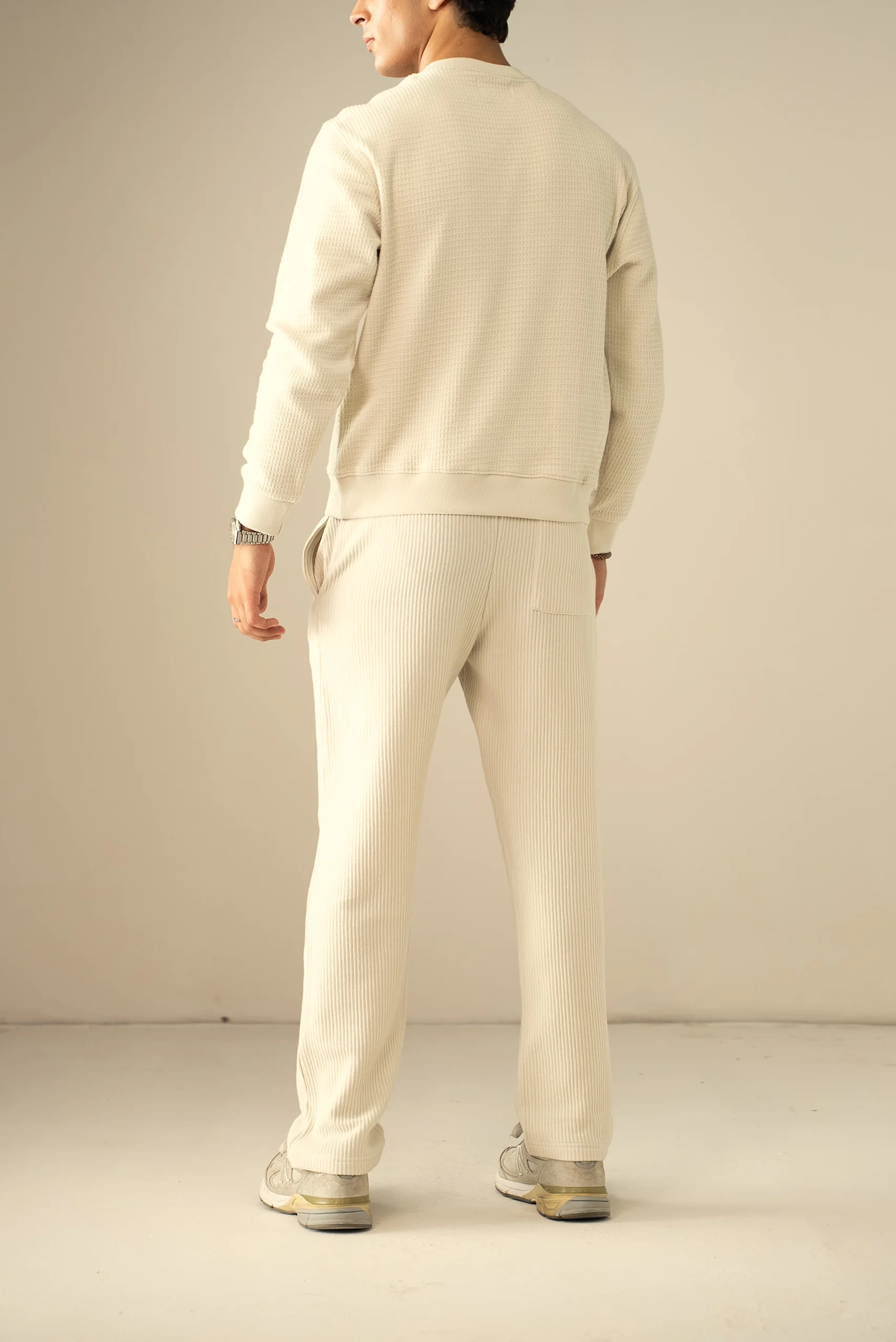 Waffle Knit Sweatshirt (MSS-01) - Image 9