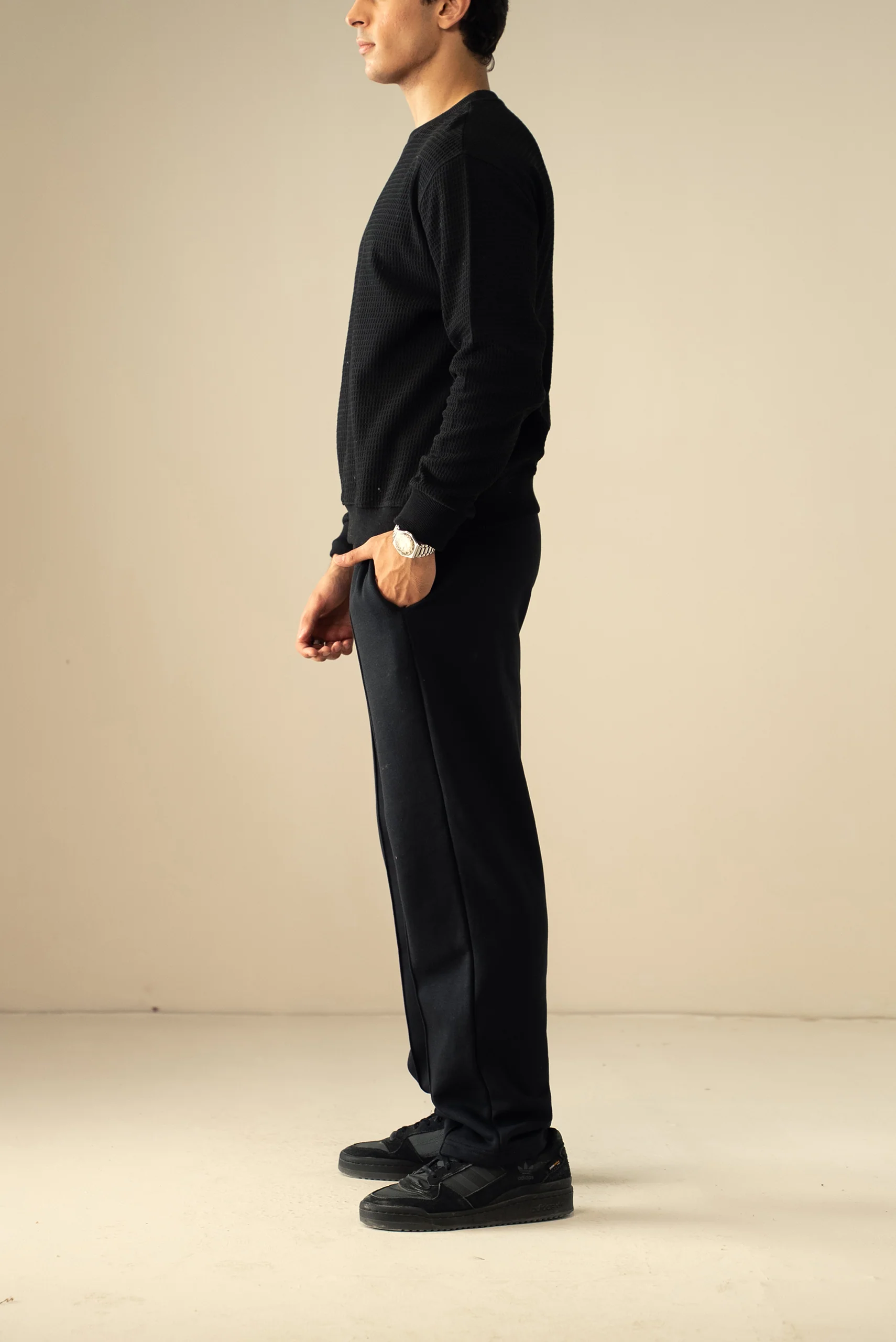 Waffle Knit Sweatshirt (MSS-02) - Image 6